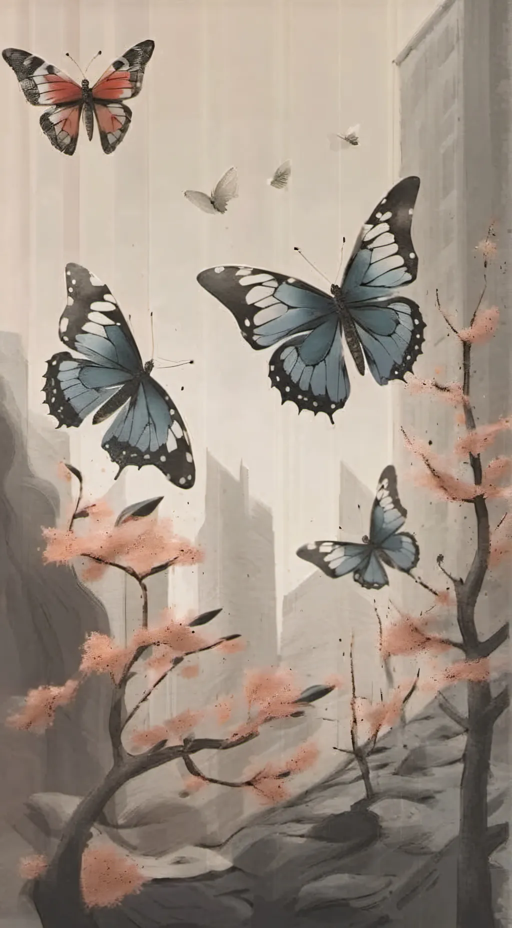 ai character: butterfly 🦋  background
