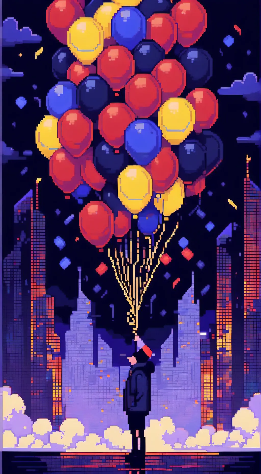 ai character: HAPPY 2025!! background