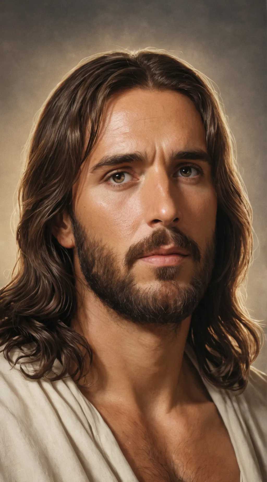 ai character: Jesus background