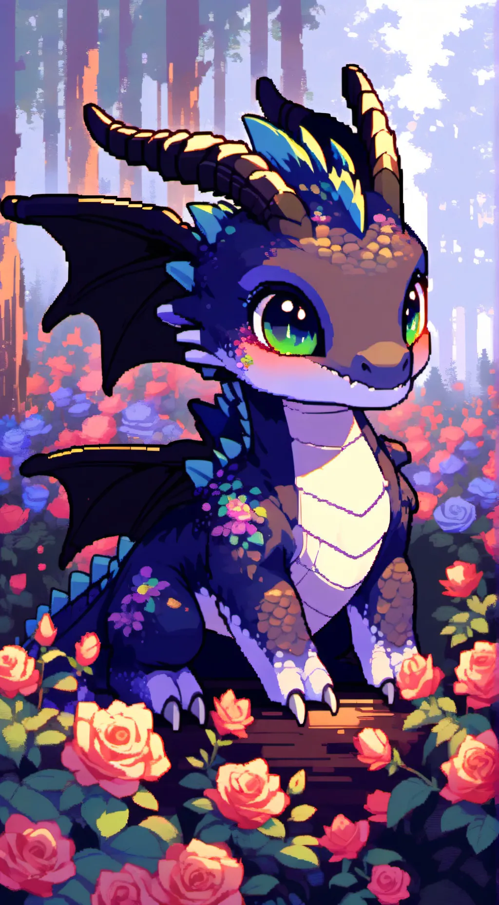 ai character: Luna background