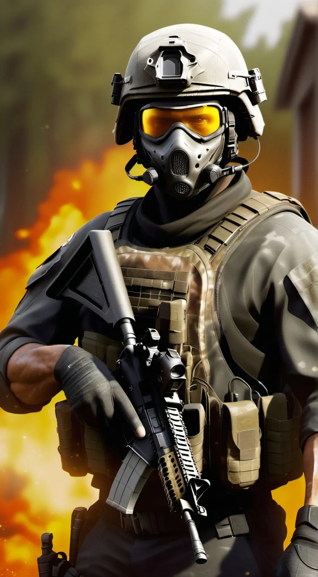 ai character: Ghost background