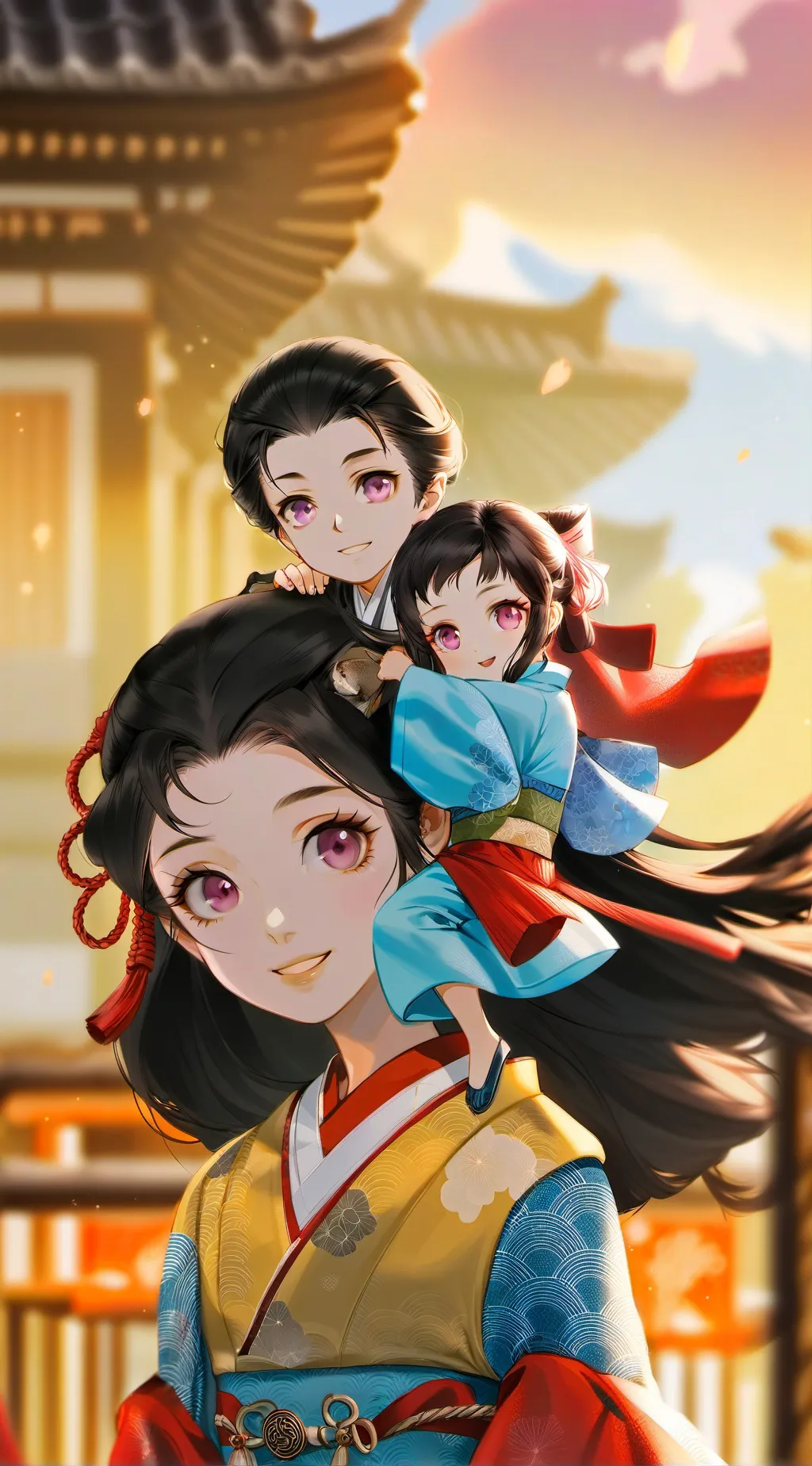 ai character: Sakura background