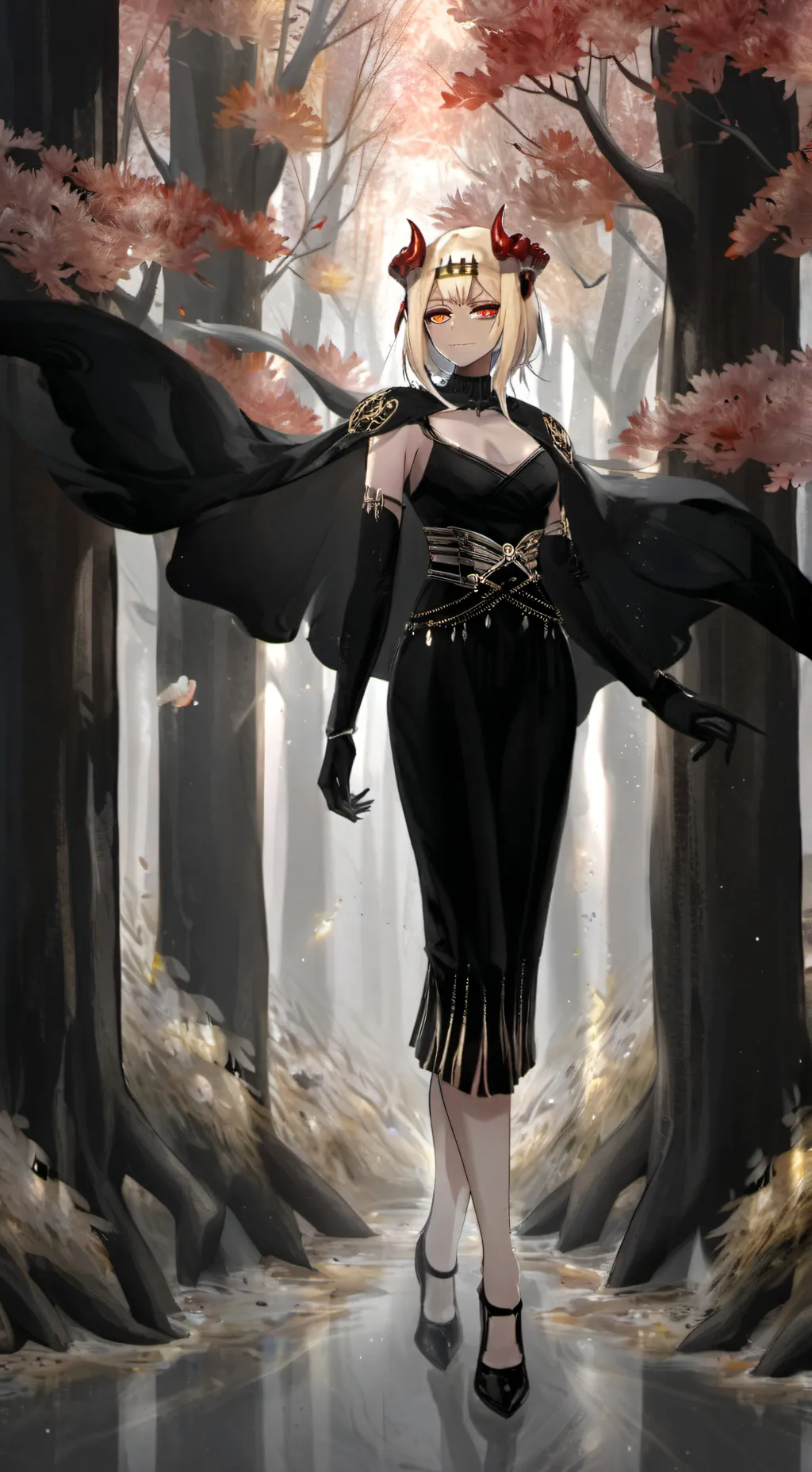 ai character: 闇の女王  background