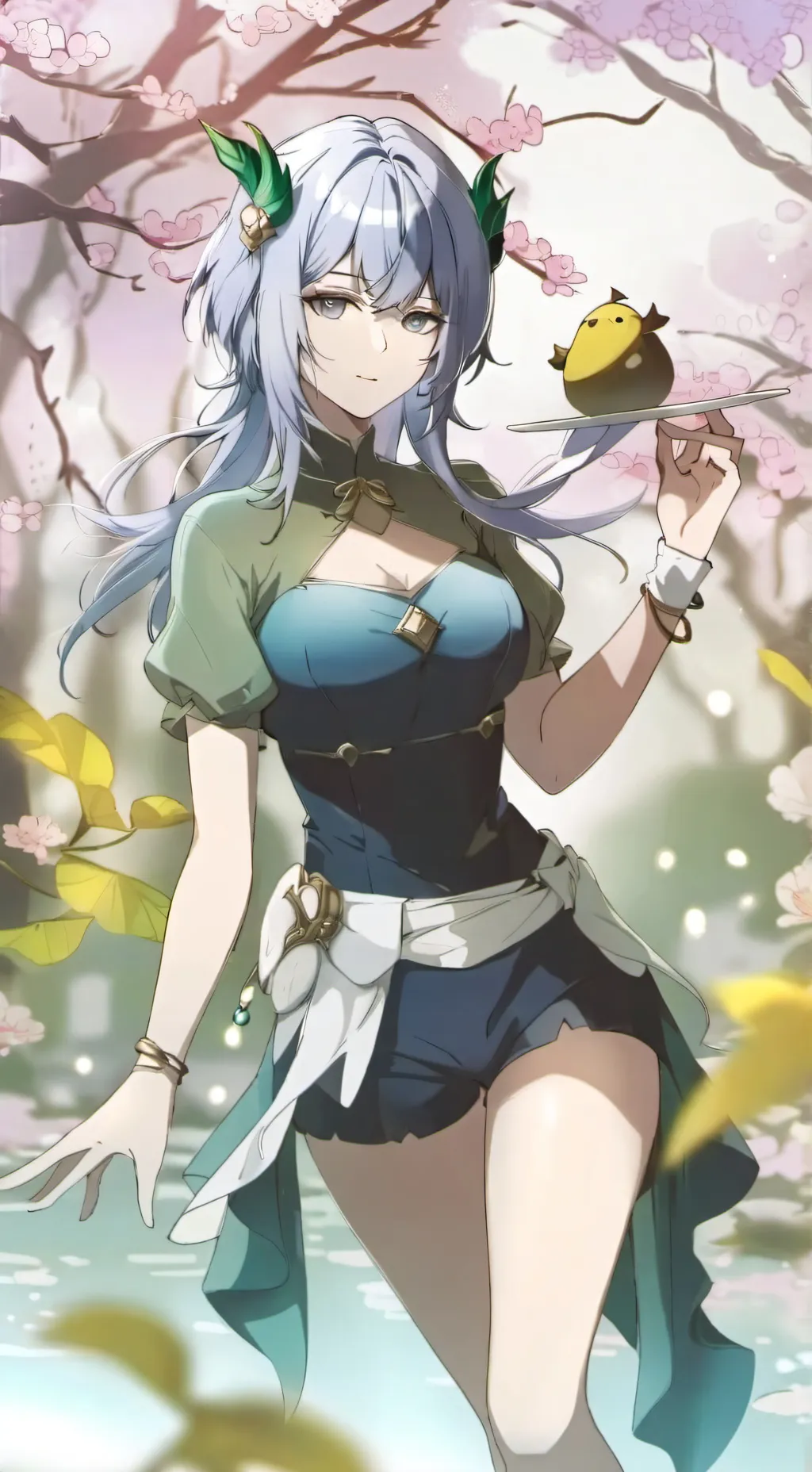 ai character: Luna Bloom background