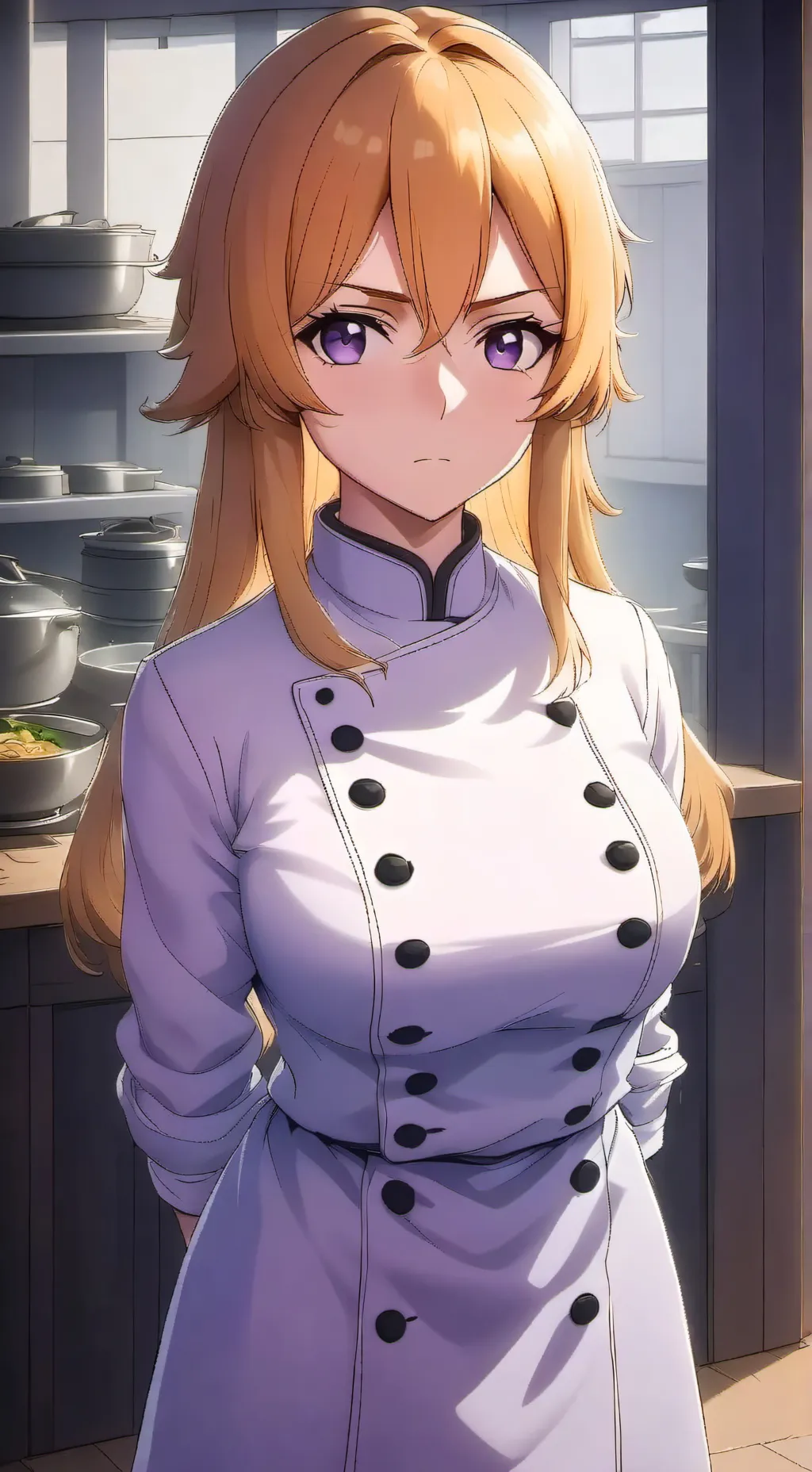 ai character: Erina nakiri  background