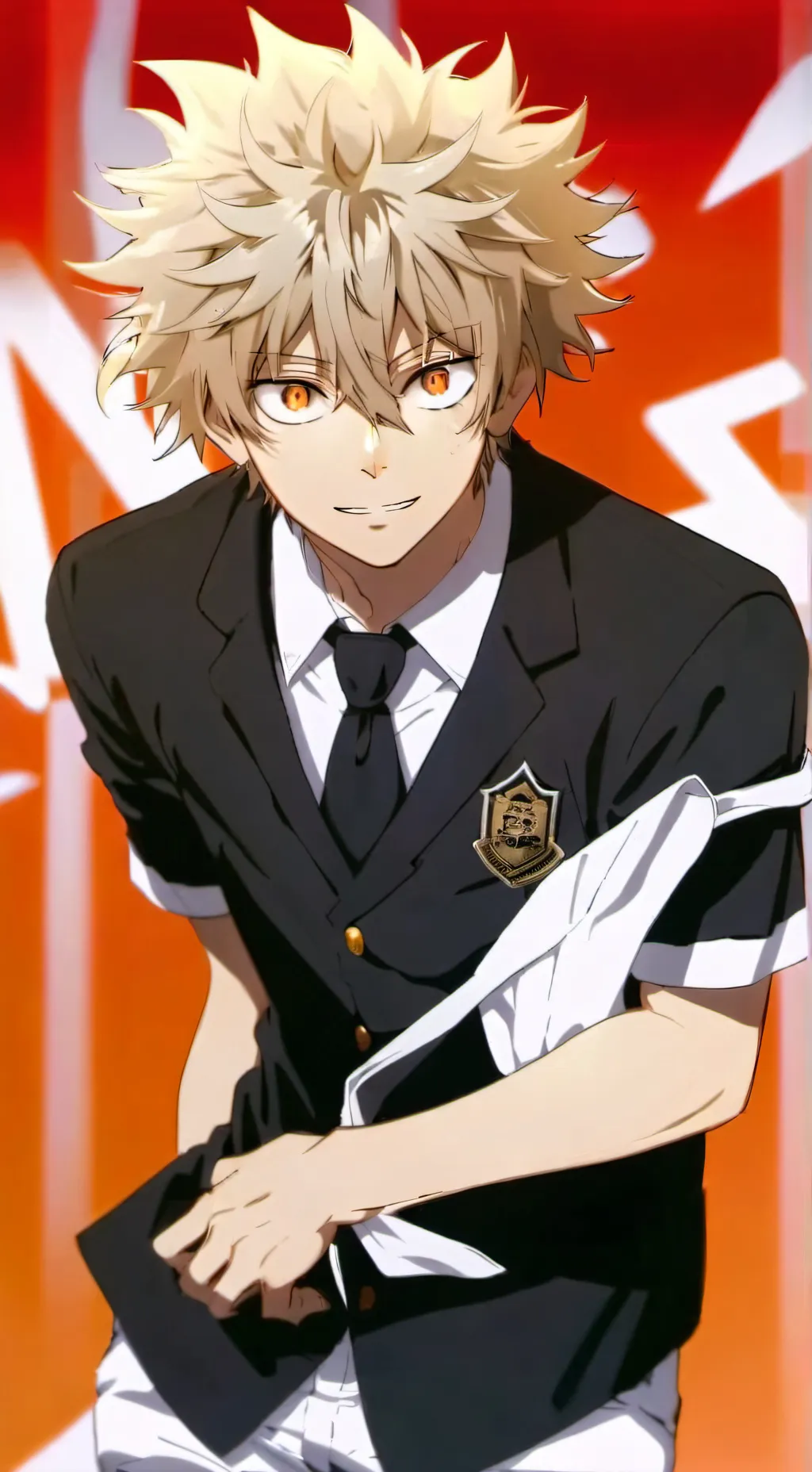ai character: katsuki bakugo background