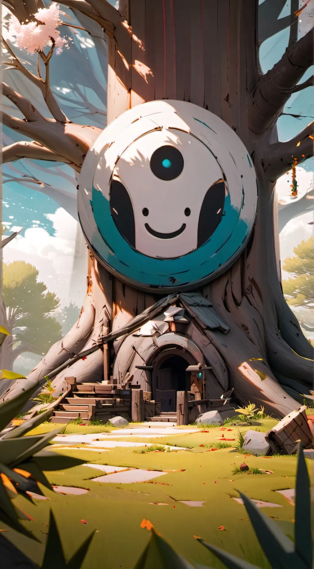 ai character: the wise tree fr background