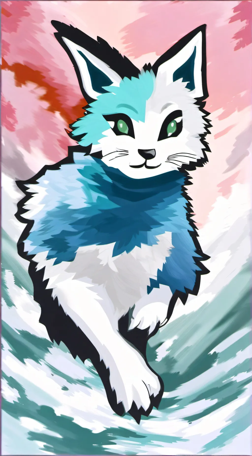 ai character: Indigo (the furry) background