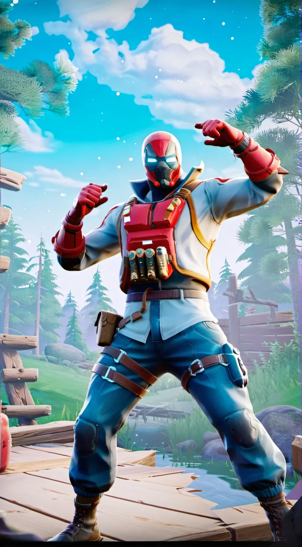 ai character: dead pools twin background