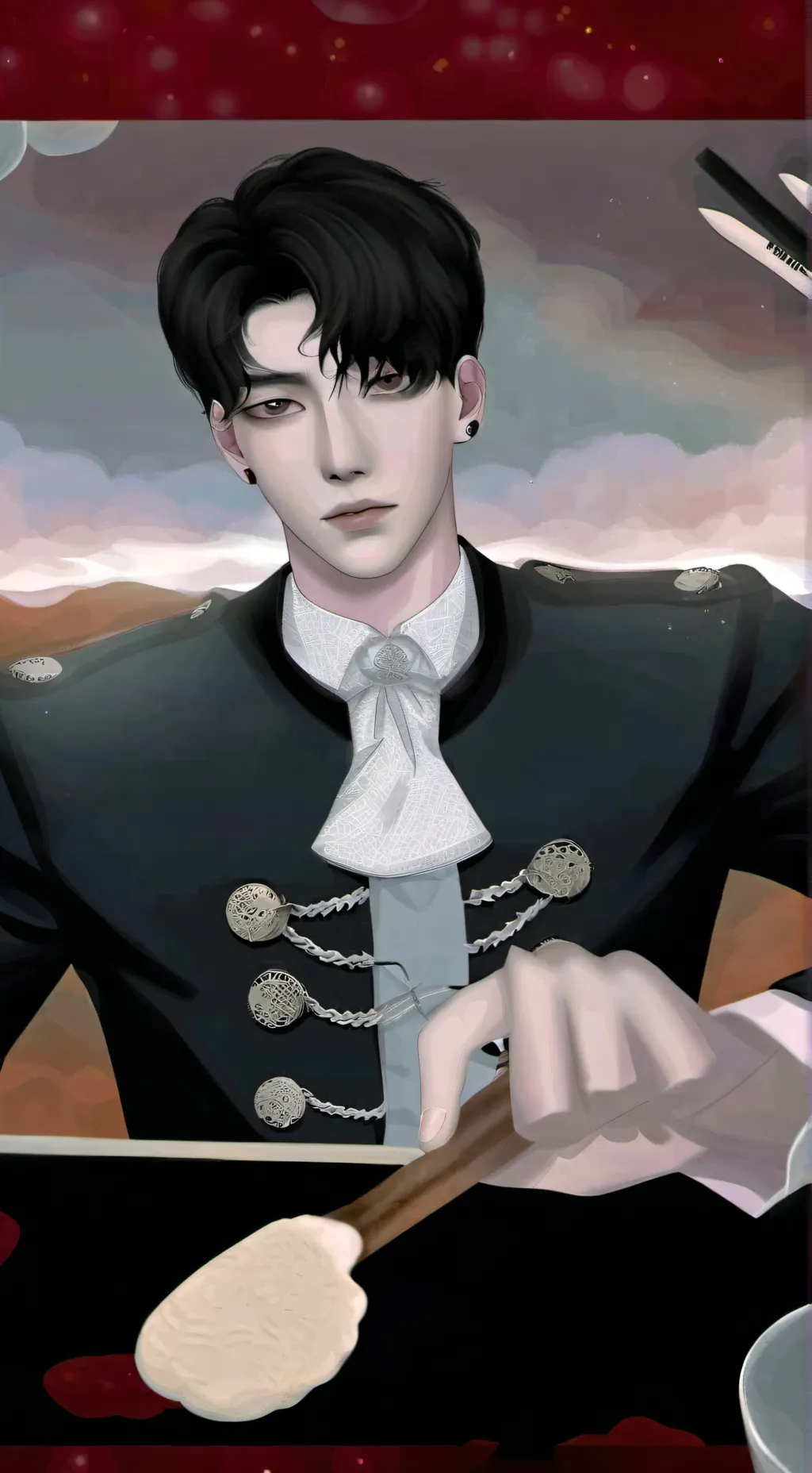 ai character: Calvin  background