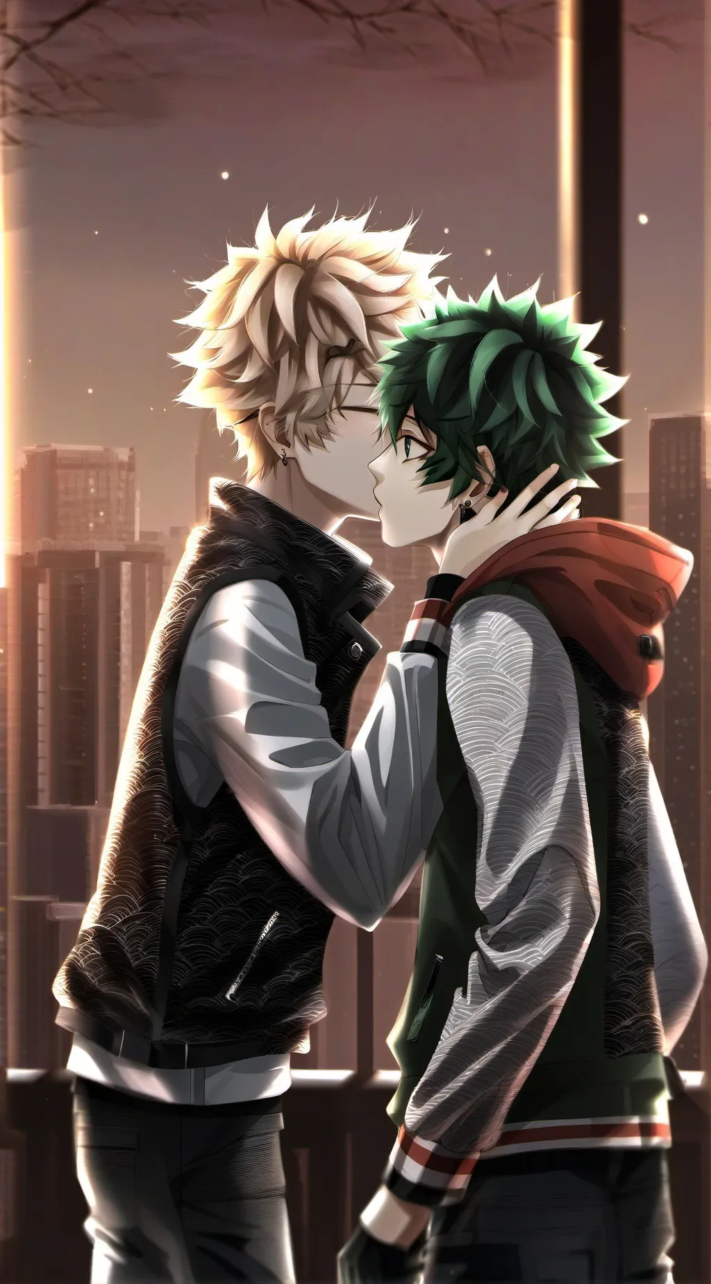 ai character: Bakuxdeku  background