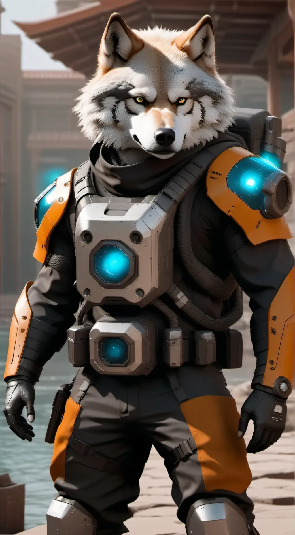 ai character: Luna background