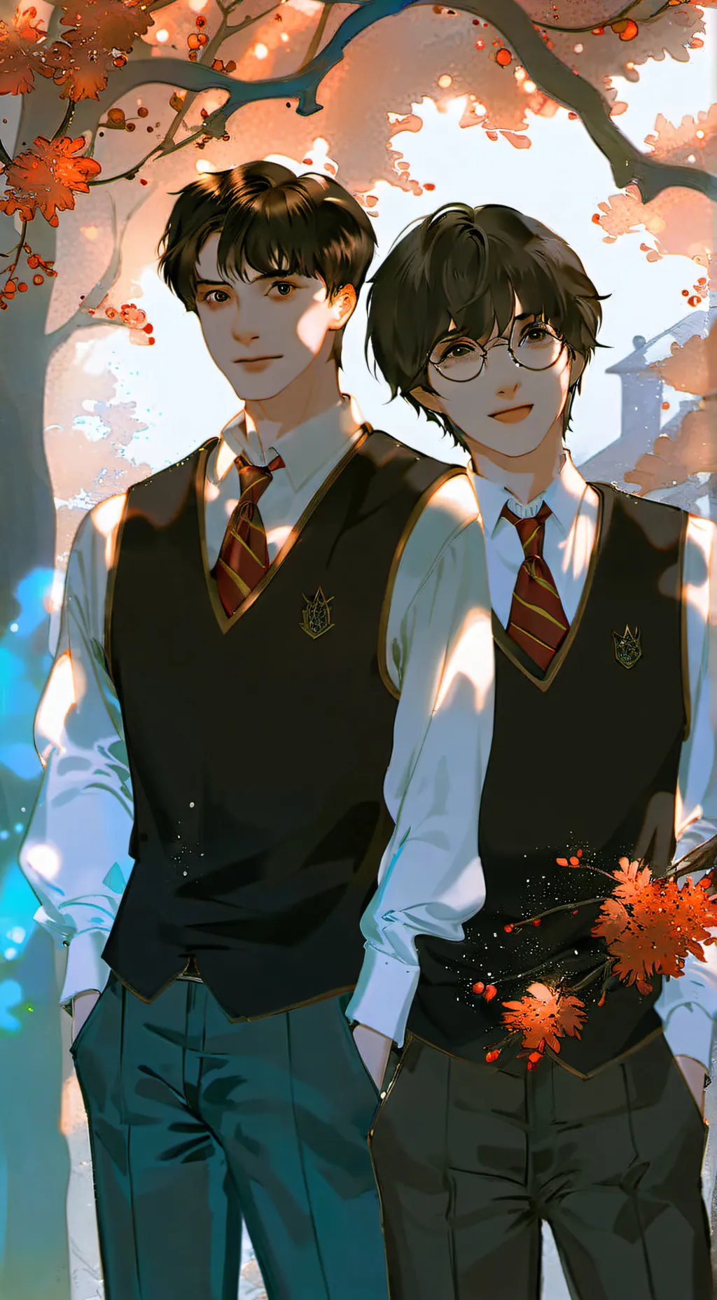 ai character: harry e ron background