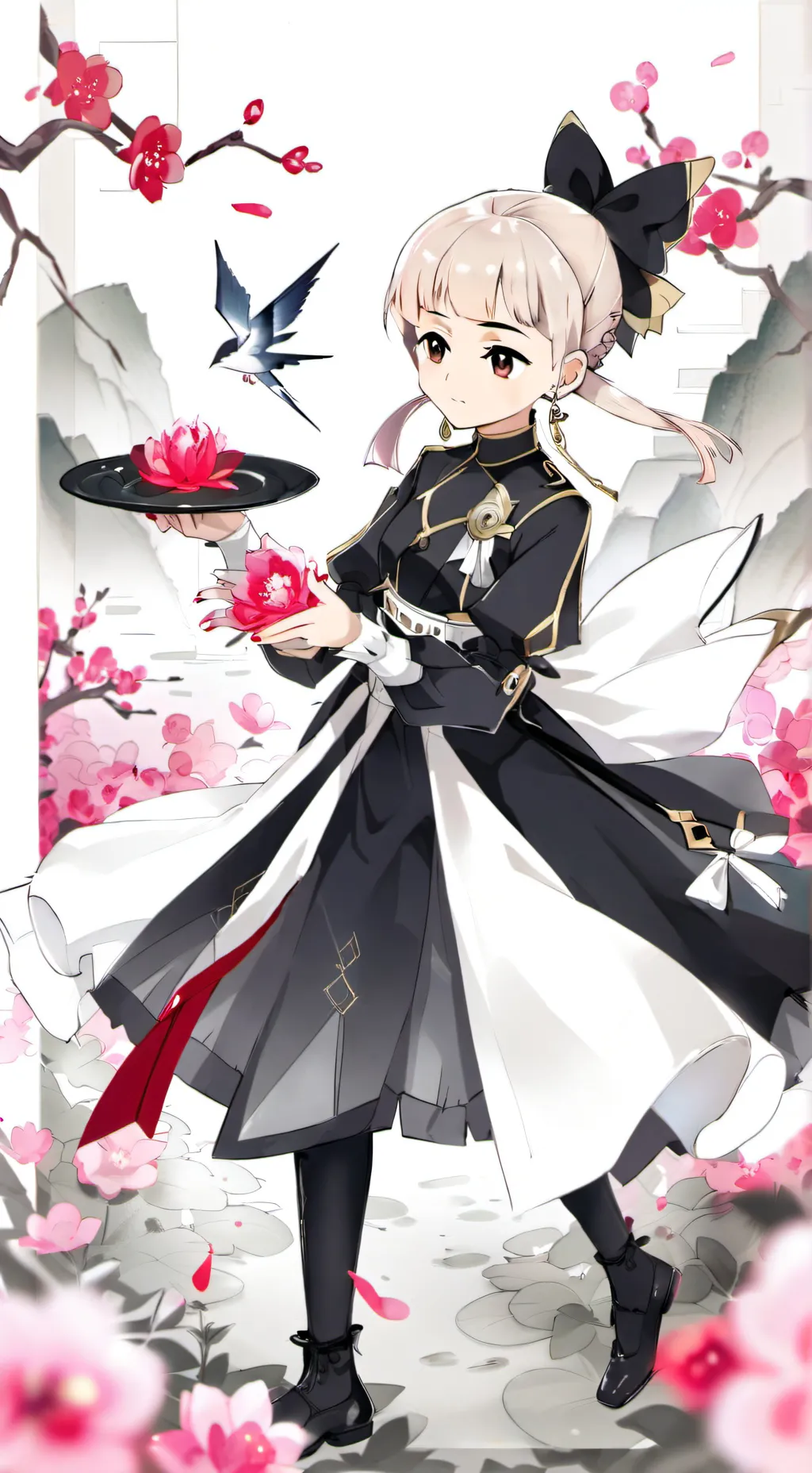 ai character:  hija de muzan background