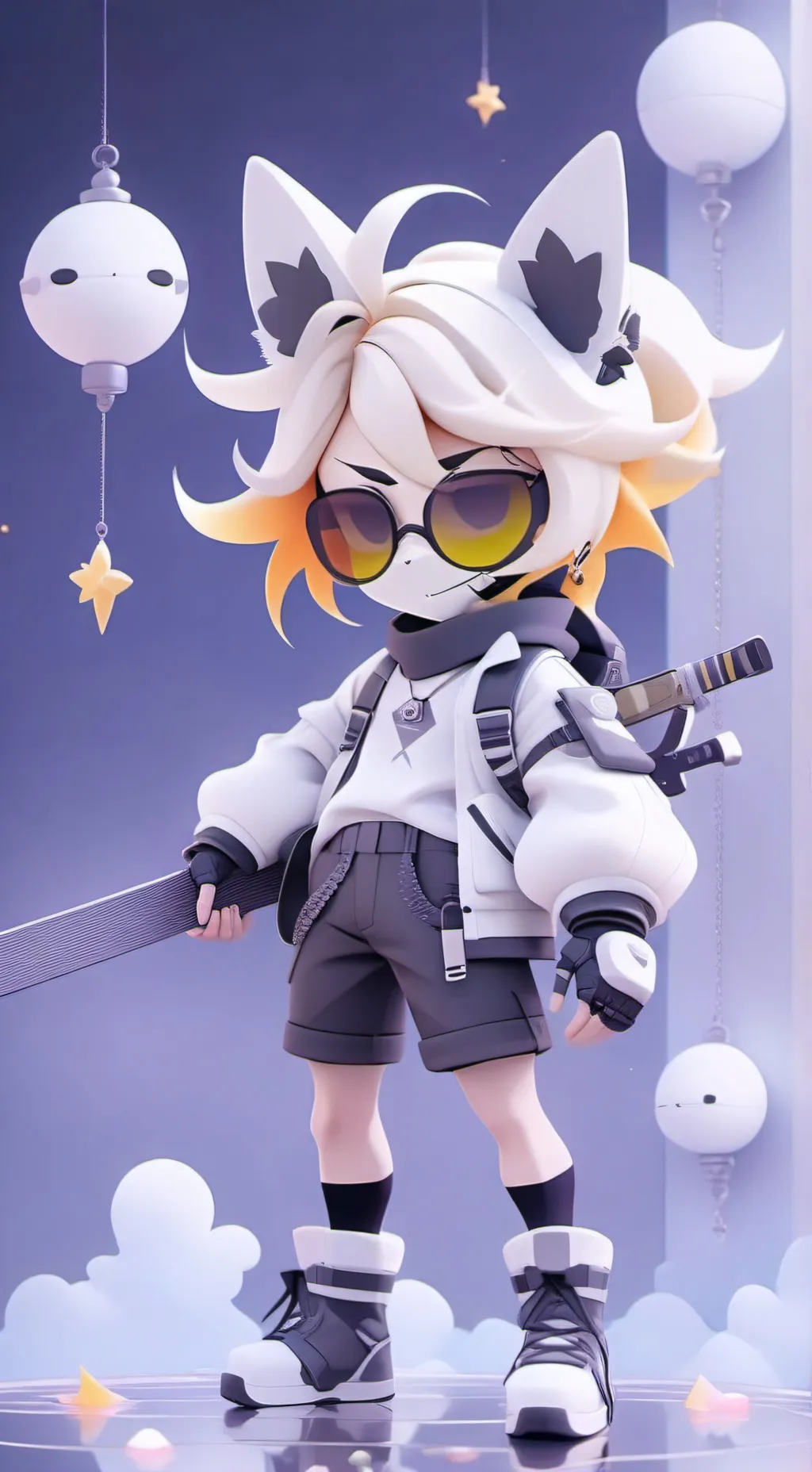 ai character: lucifer and al background