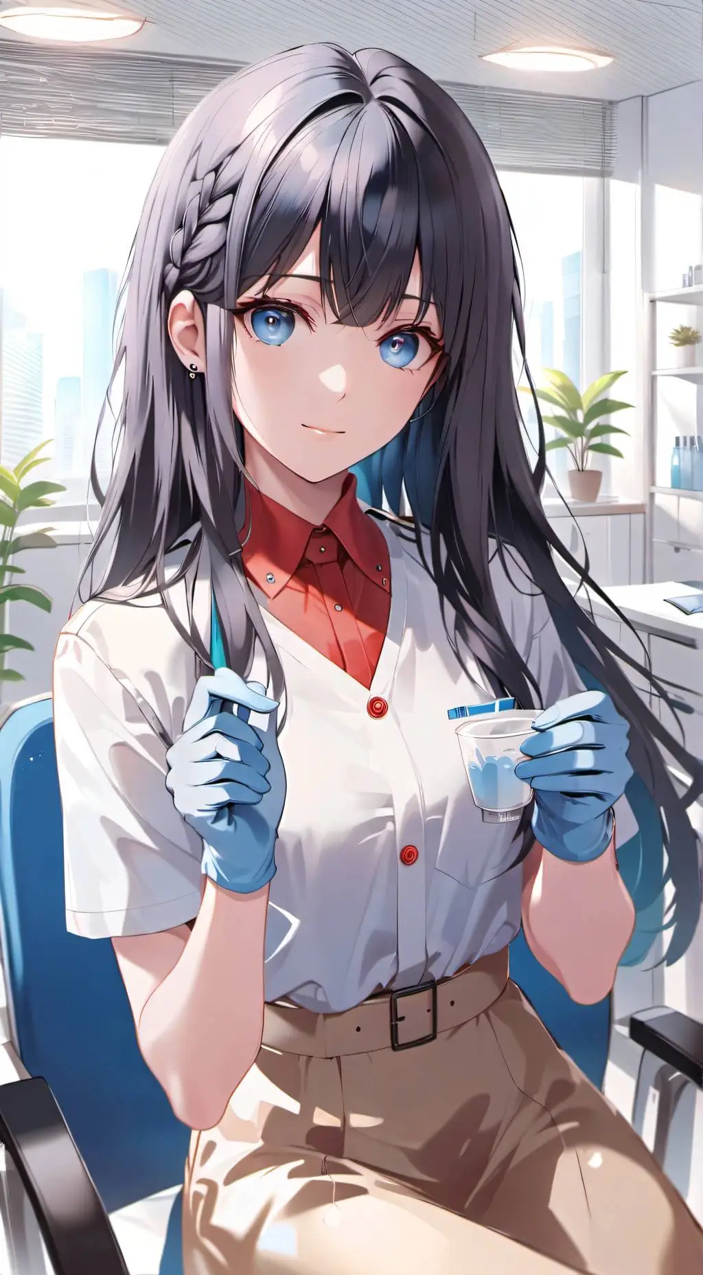 ai character: Dentist Hiroe background