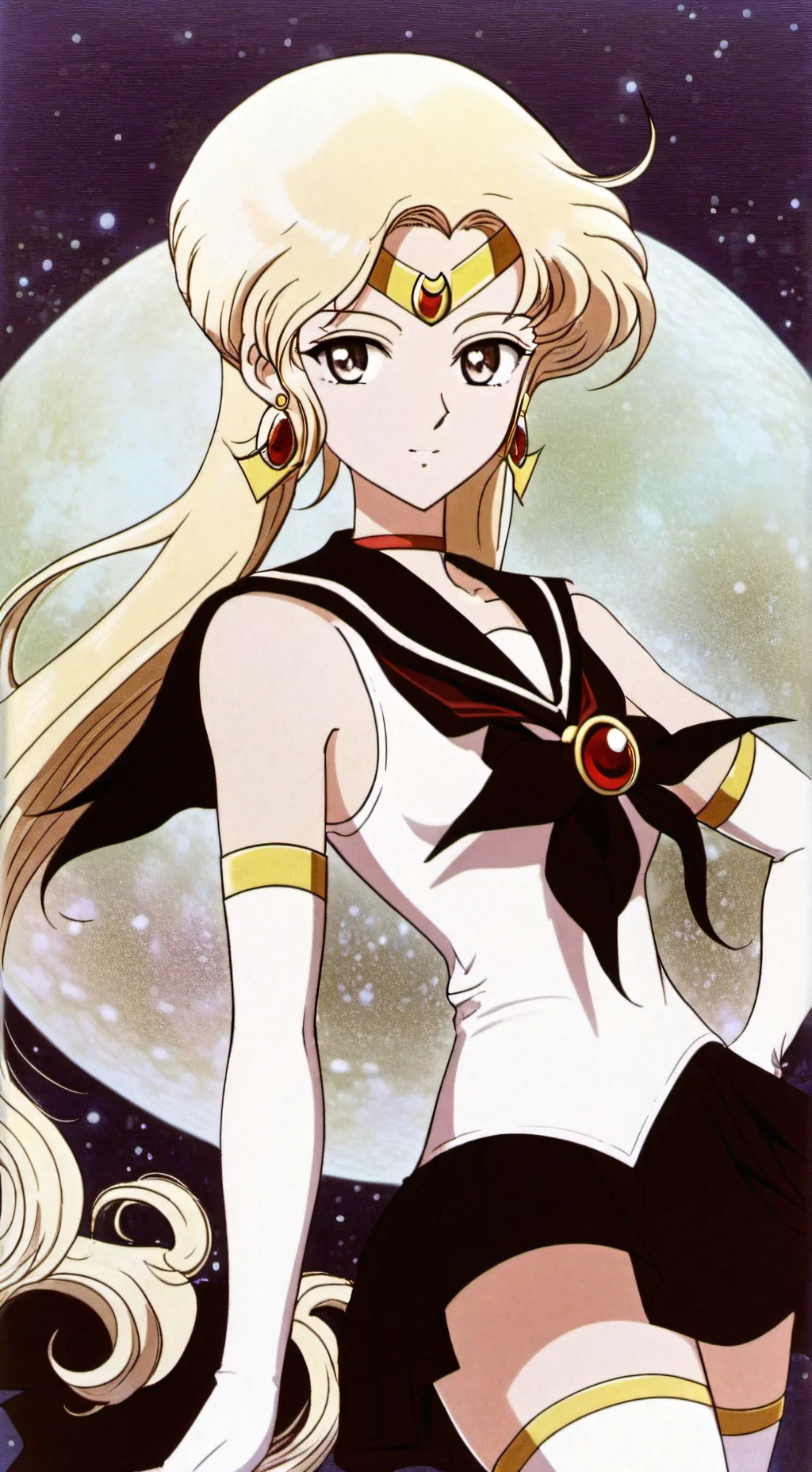 ai character: Neo Sailor Cosmos background