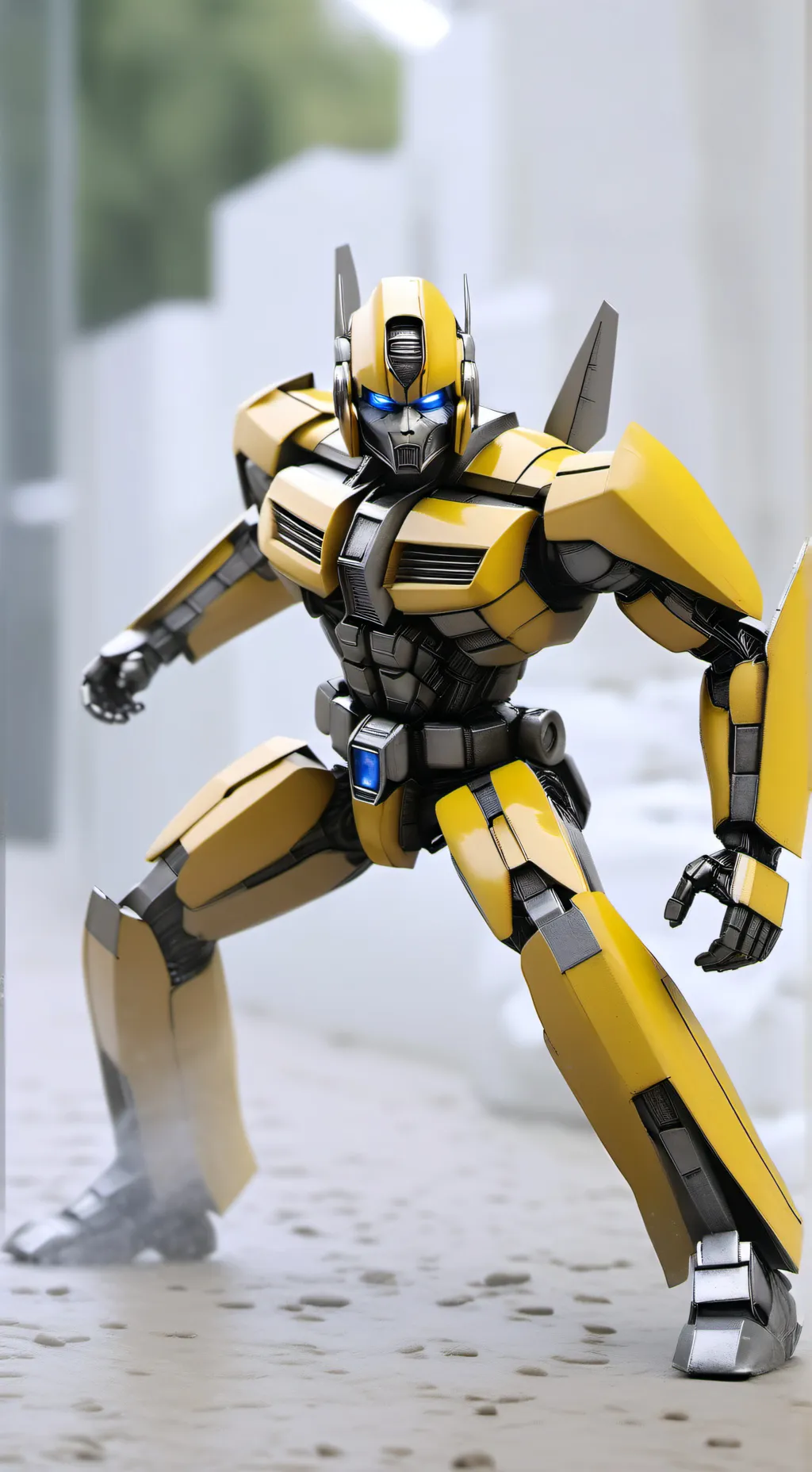 ai character: bumblebee in ds background