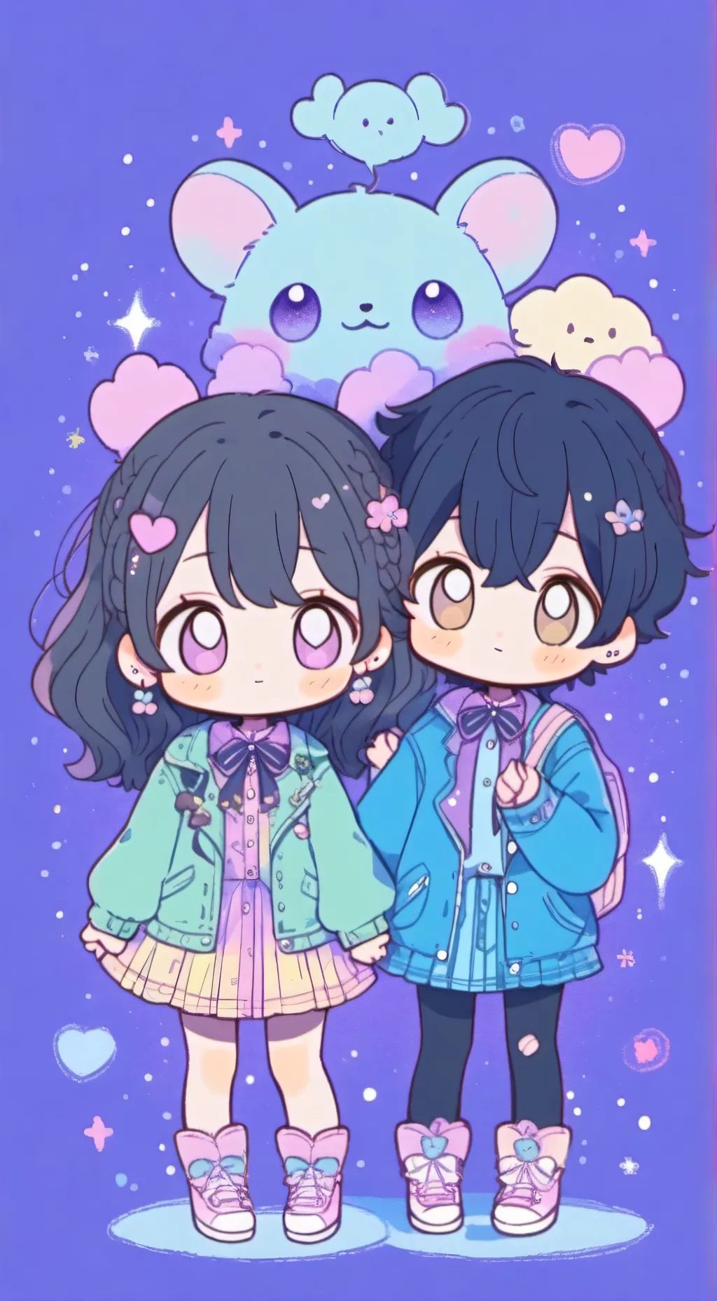 ai character: Zane and zoe background