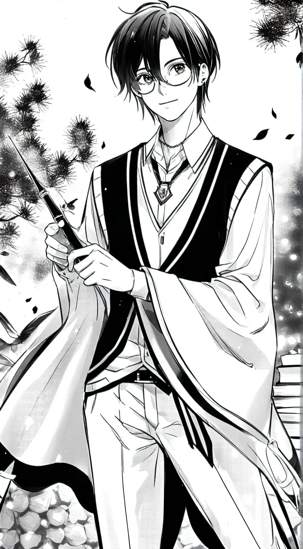 ai character: harry potter background