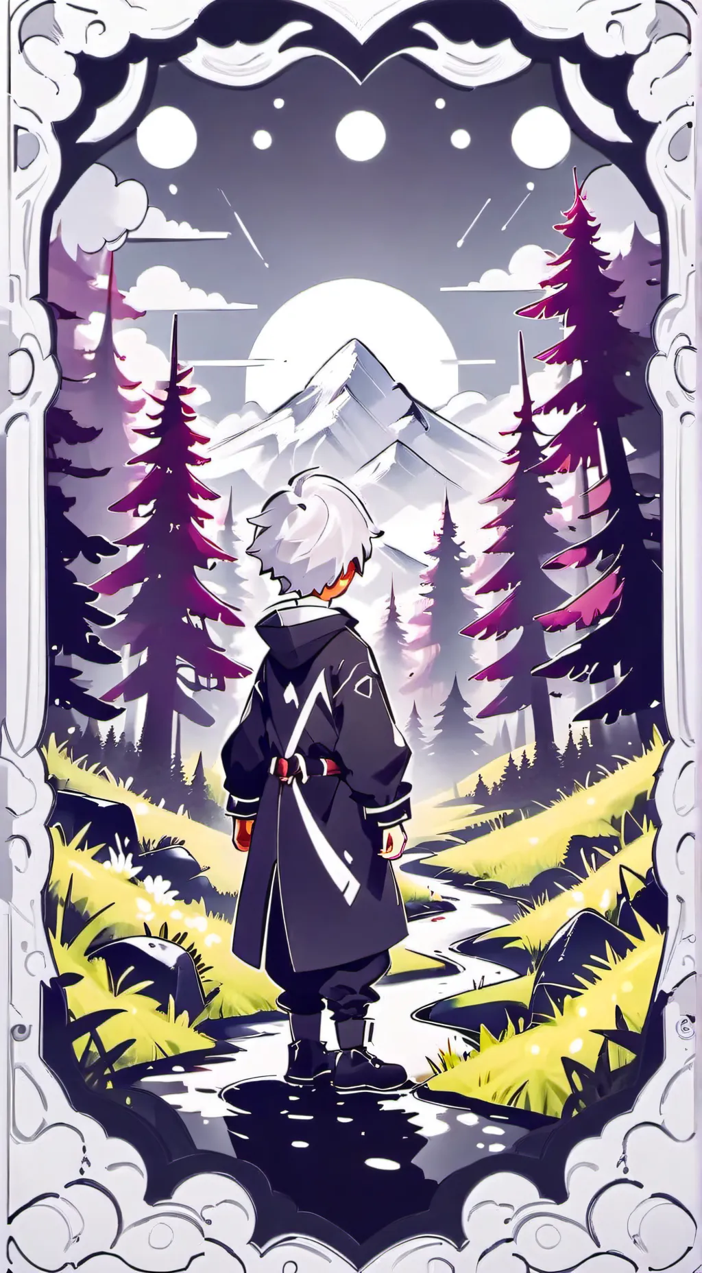 ai character: The lost child background