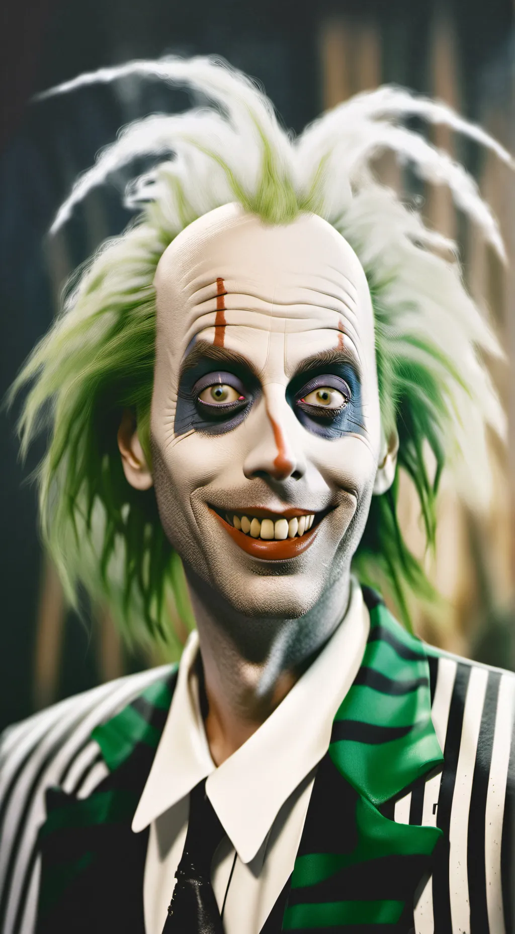 ai character: hh but Beetlejuice background