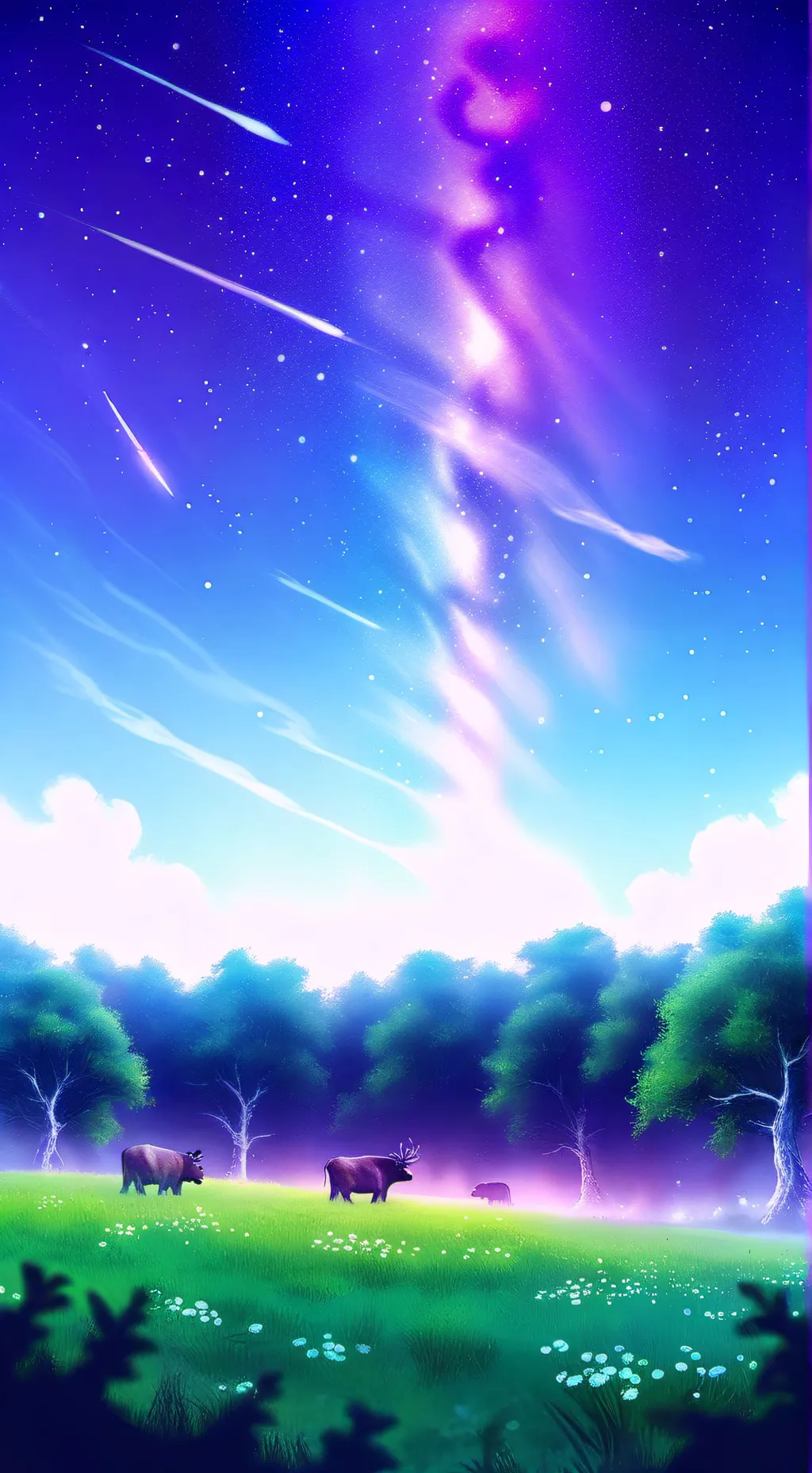 ai character: pretty sky background
