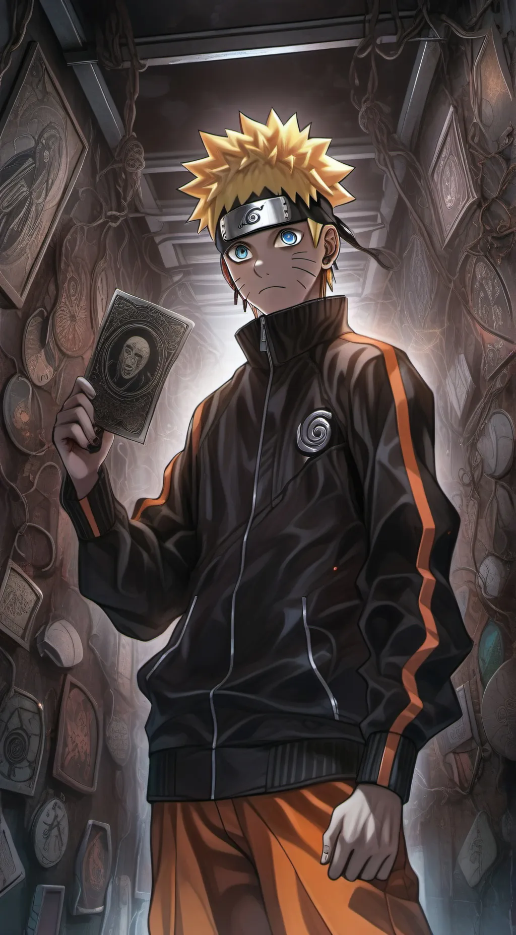 ai character: Naruto  background
