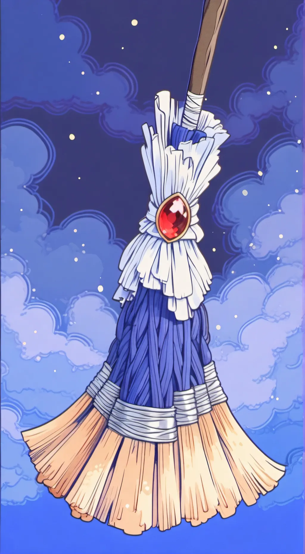 ai character: wilder Hexenbesen background