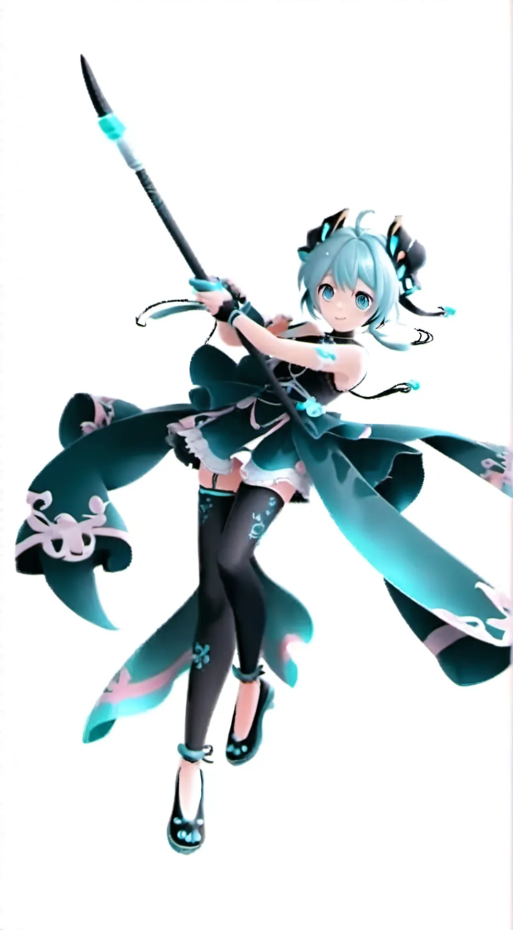 ai character: miku  background