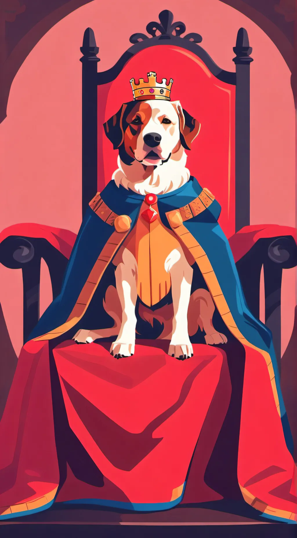 ai character: King Henry Dog background