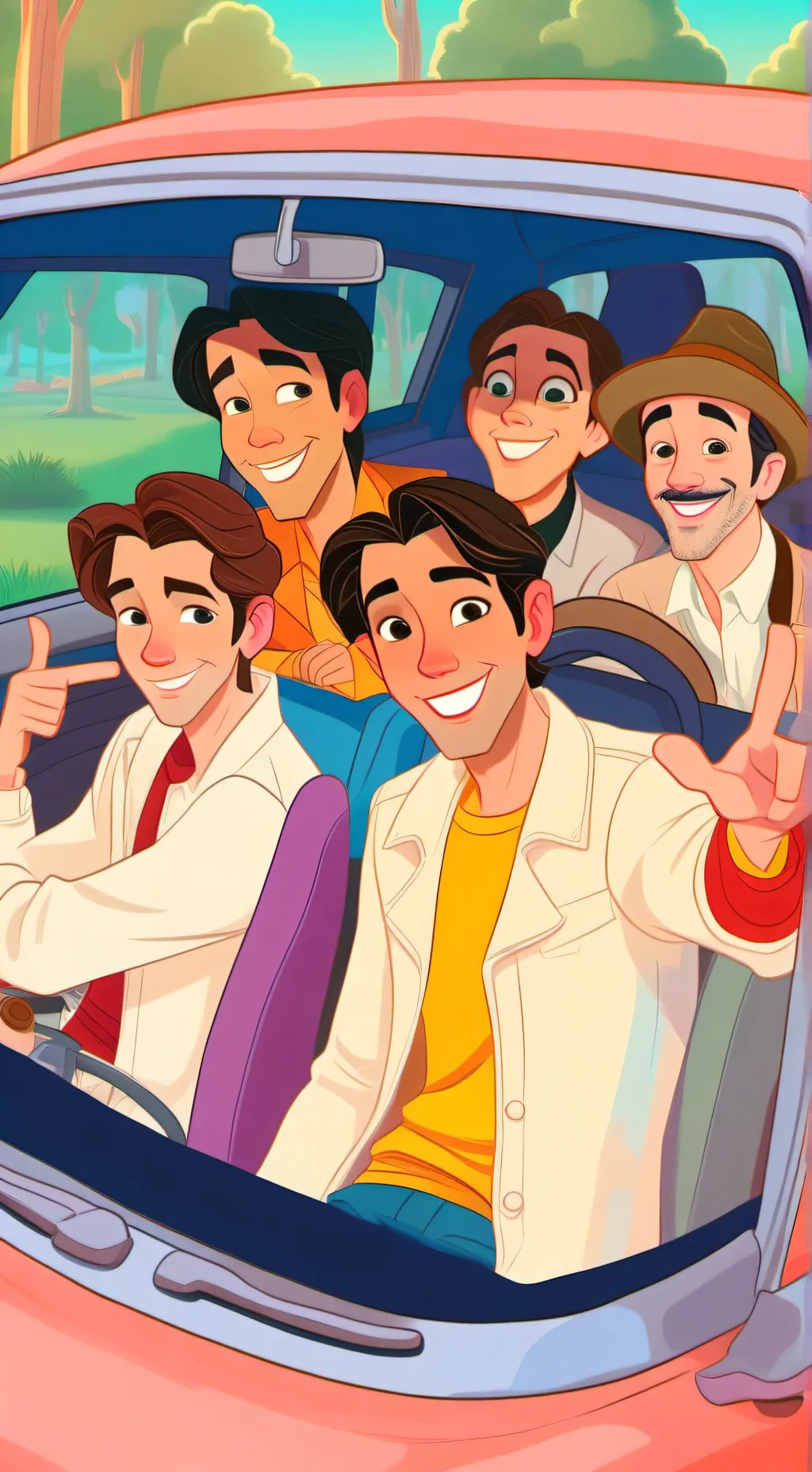 Talkie AI - Chat with 5 boys in a car