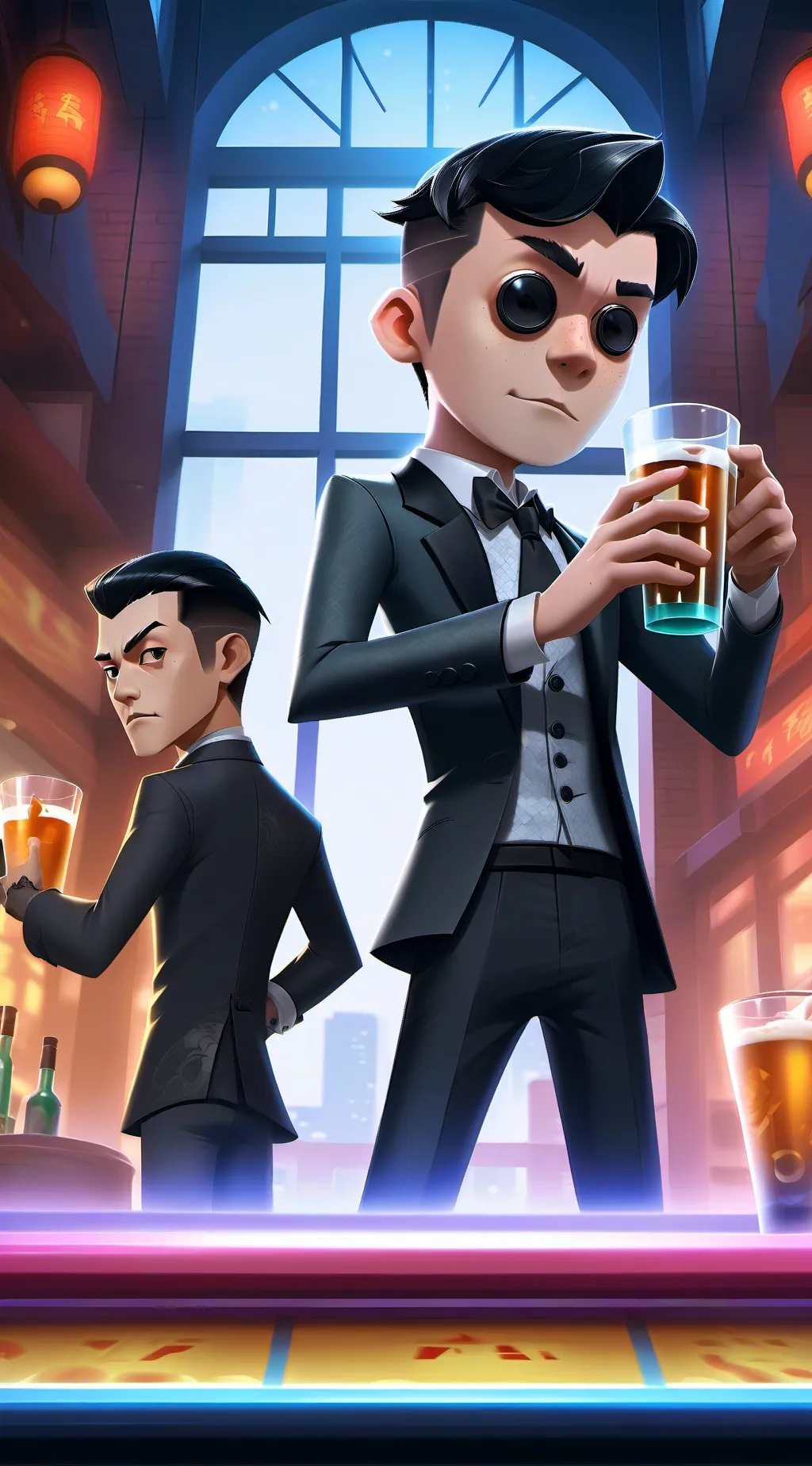 ai character: set up avert background