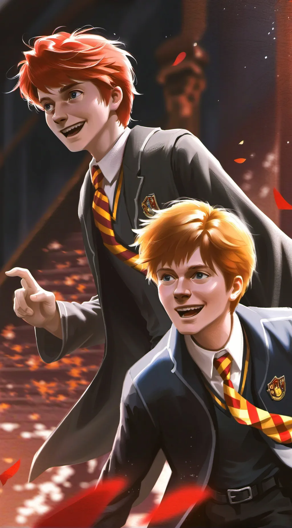 ai character: Weasley twins background