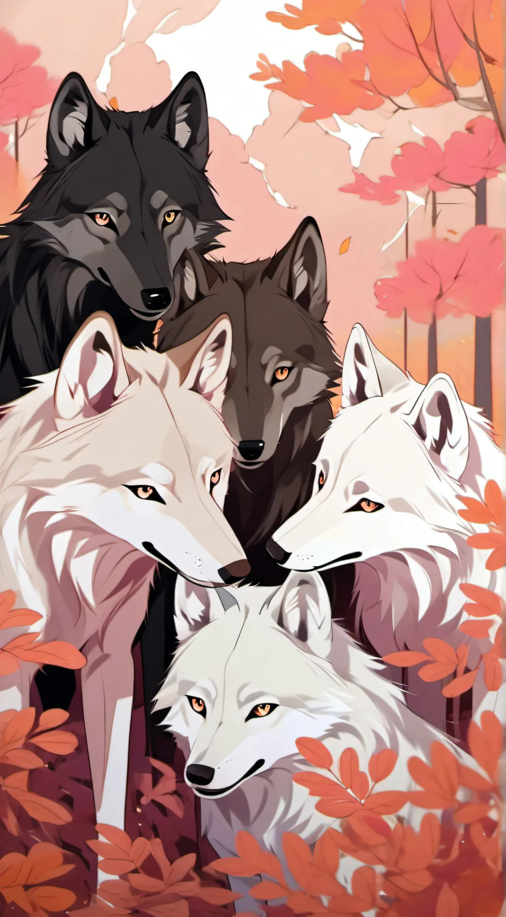 ai character: Warrior wolves background