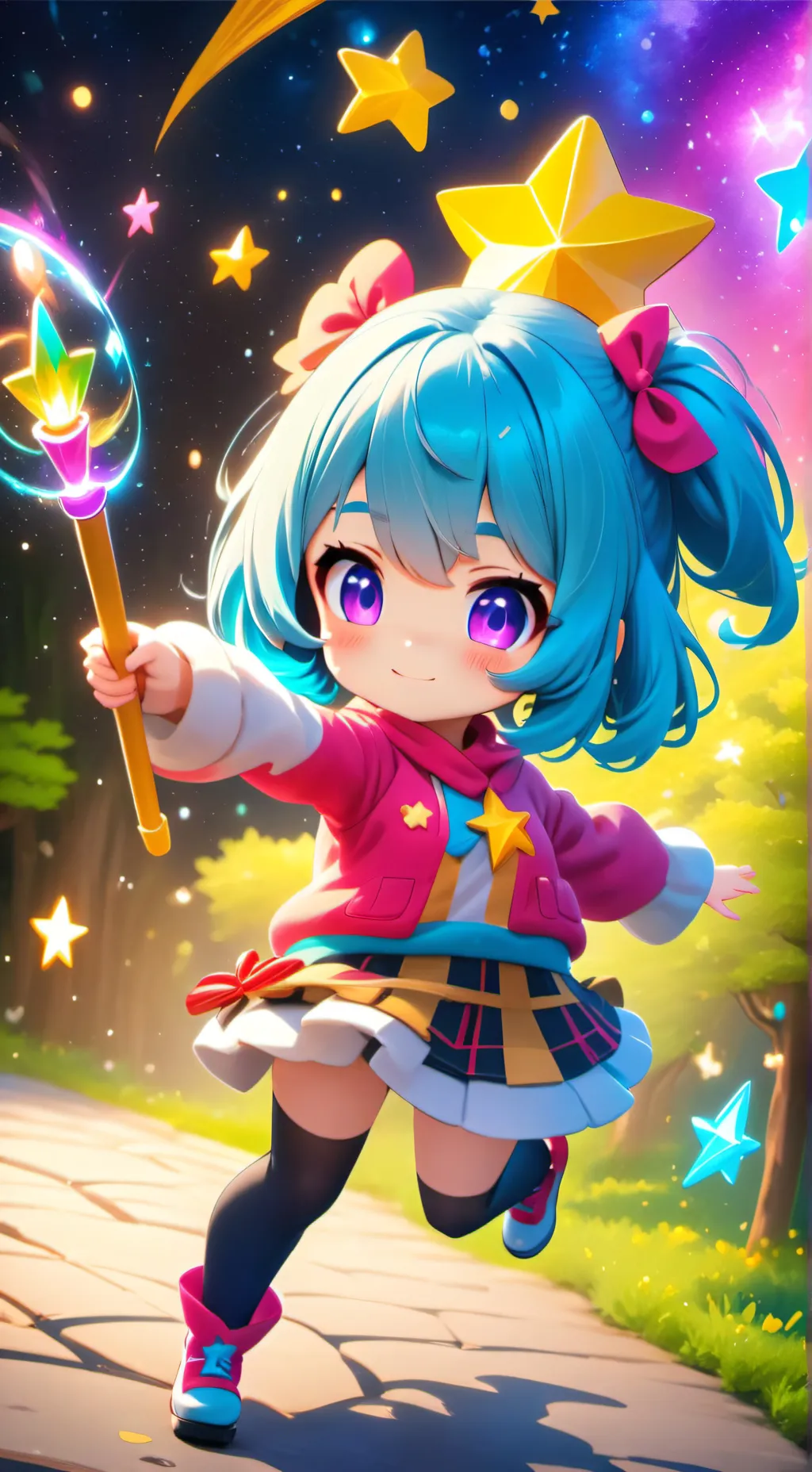 ai character: Arielle Stardust background
