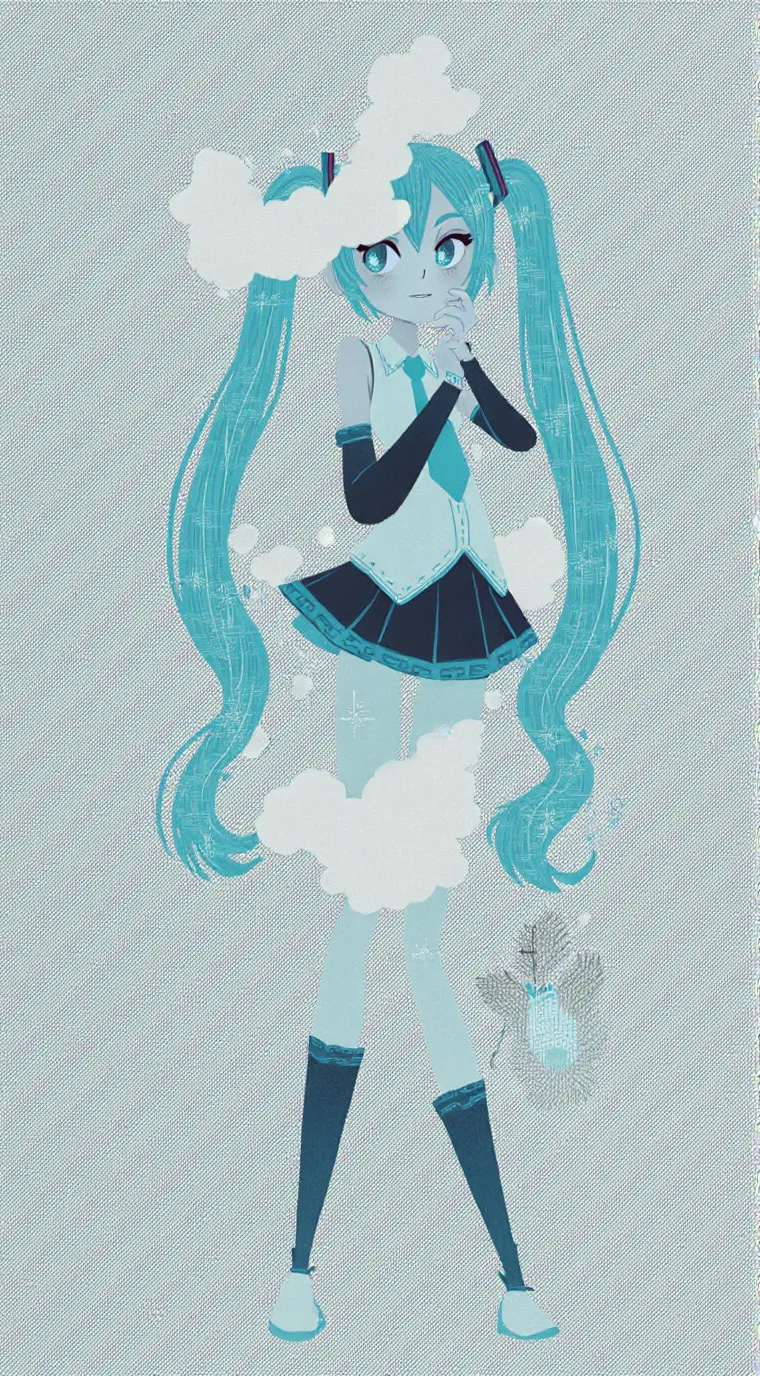 ai character: Hatsune Miku..? background