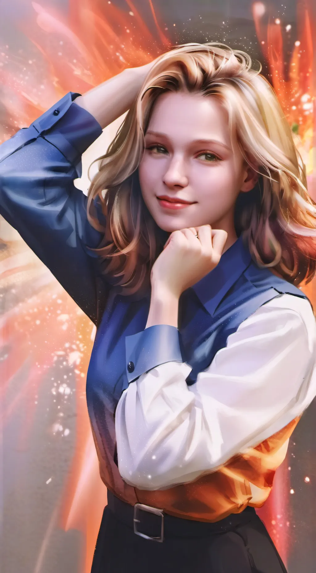 ai character: Carolyn x Evelyn  background