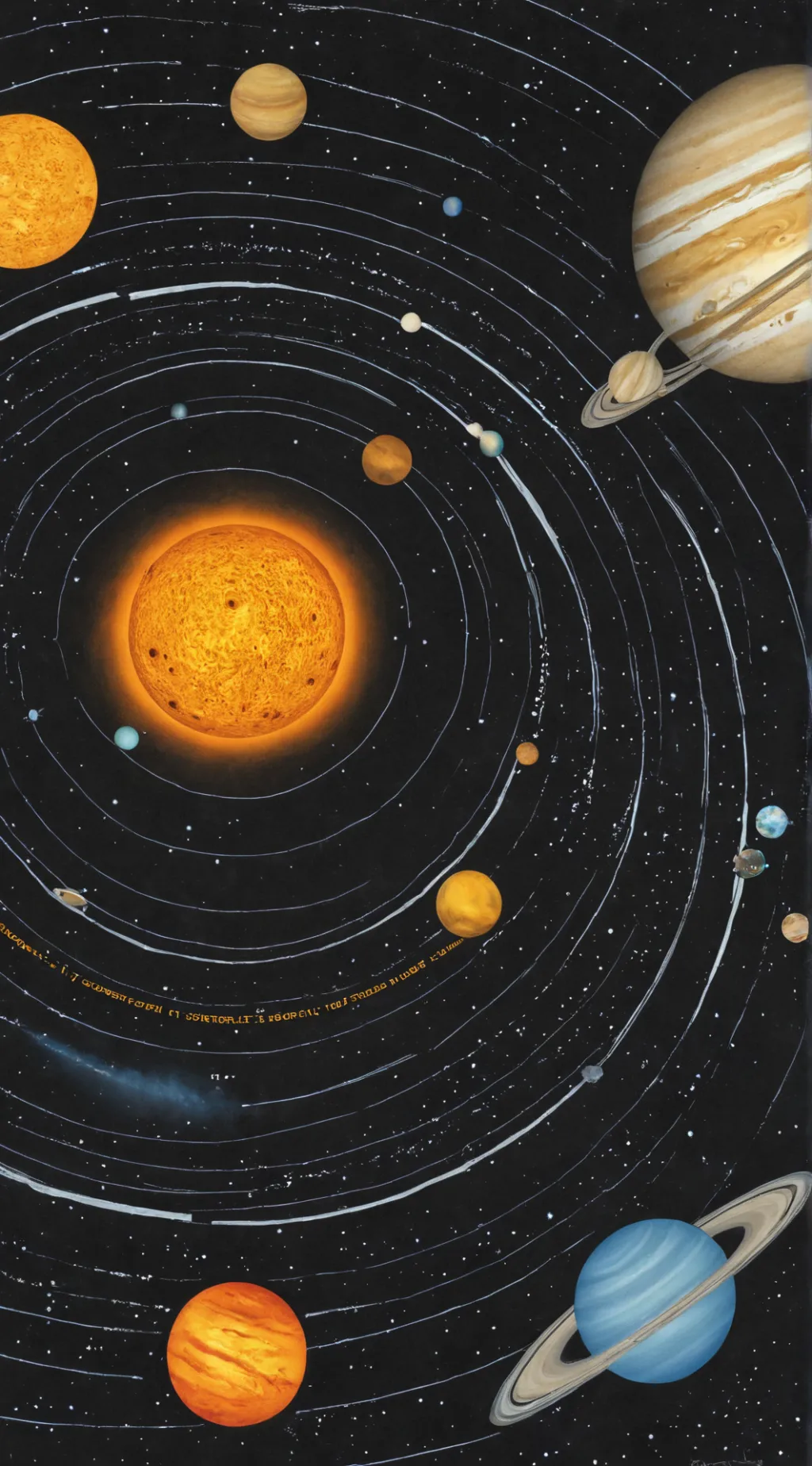 ai character: solar system background