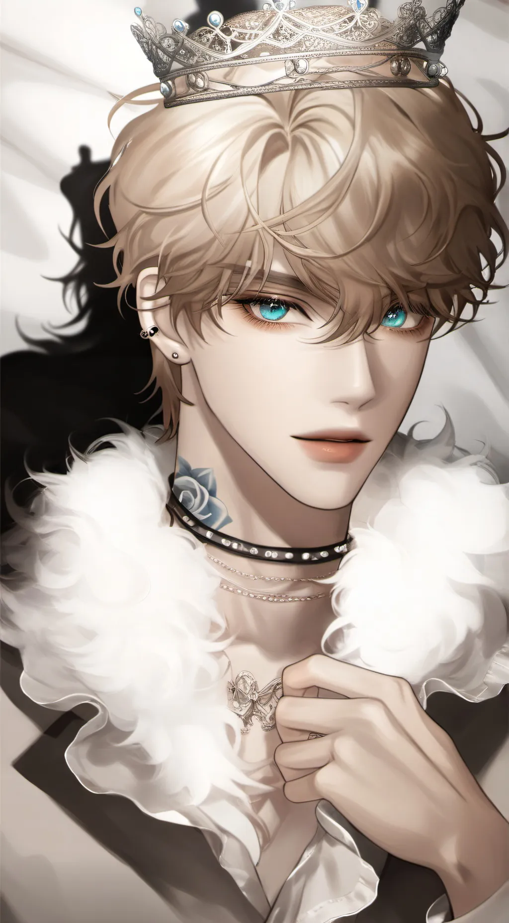 ai character: Ace Black background