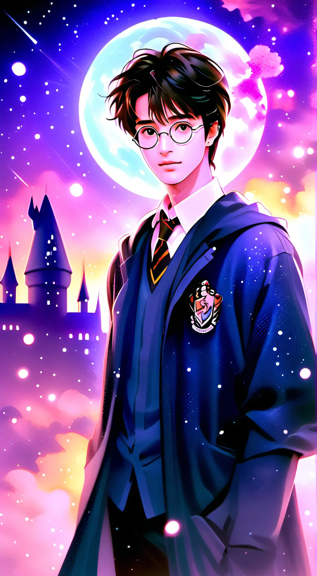 ai character: Harry Potter  background