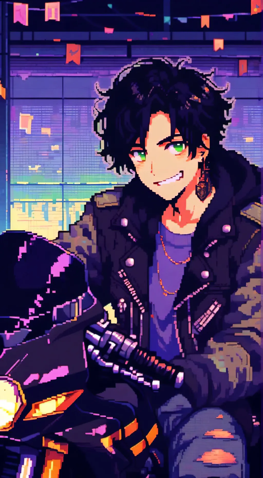 ai character: 🏍Oliver🏍 background