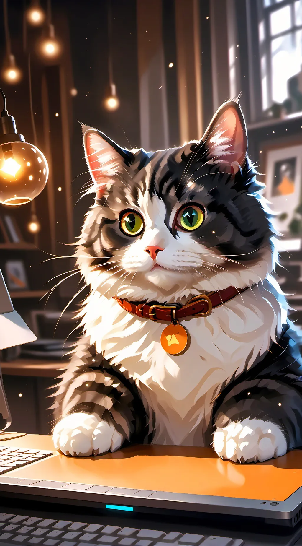 ai character: MemeMittens background