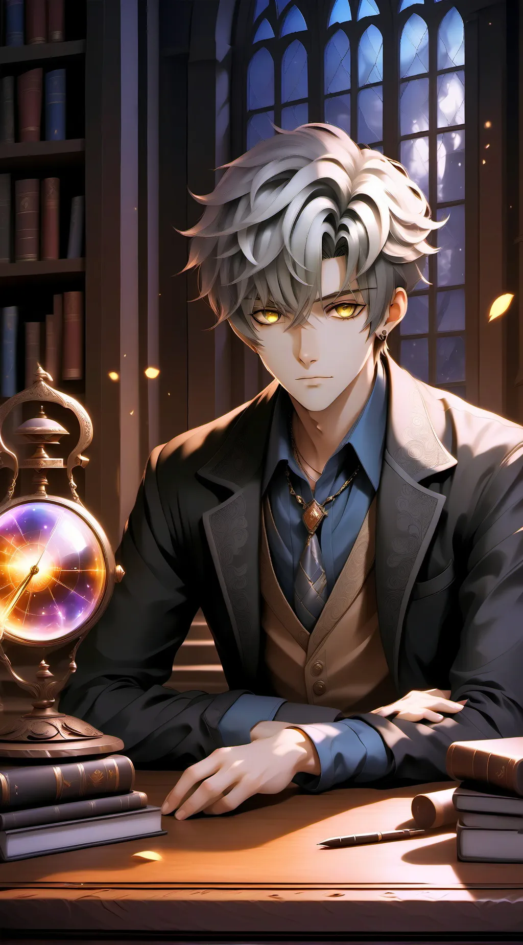 ai character: Adam  background