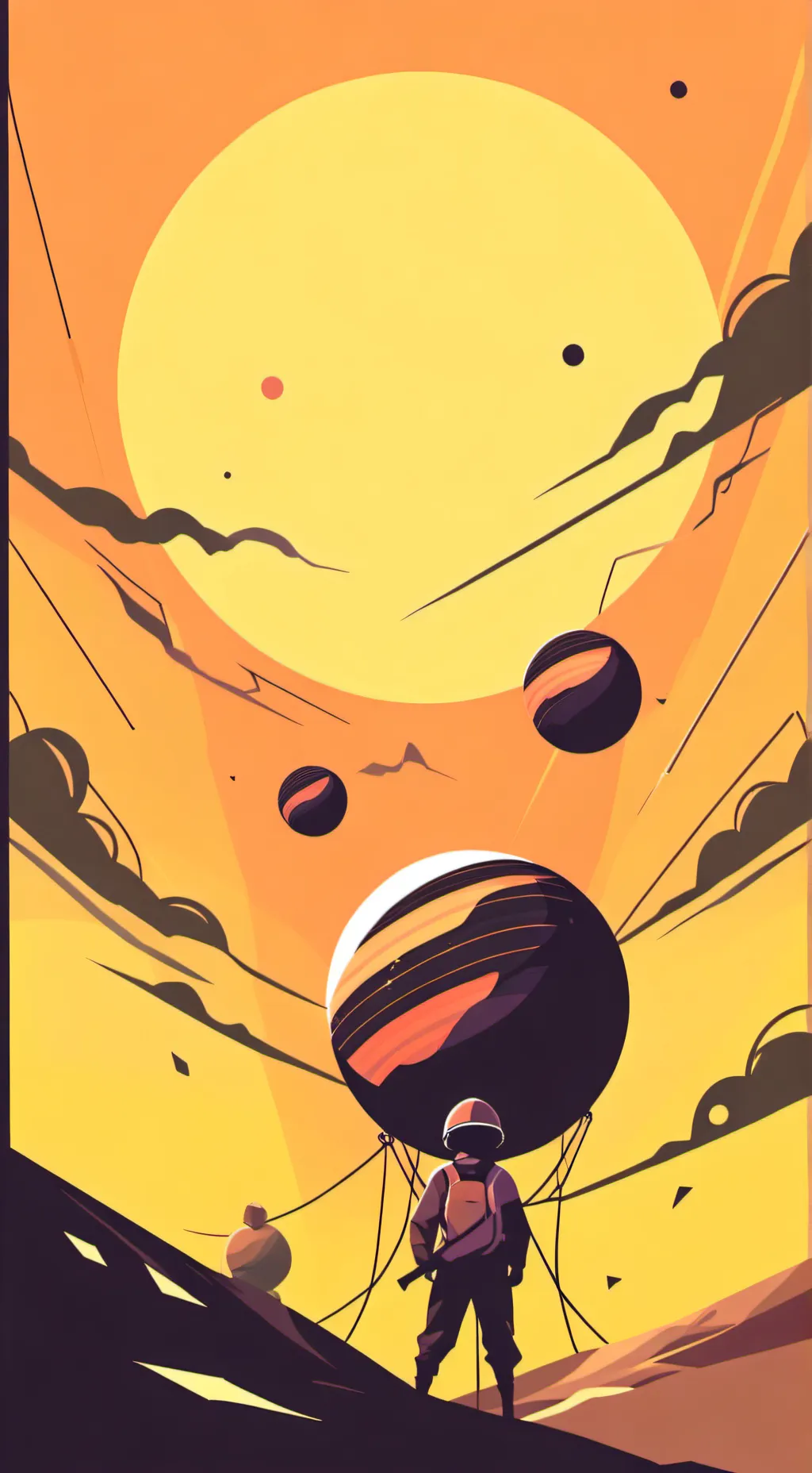 ai character: solarballs background