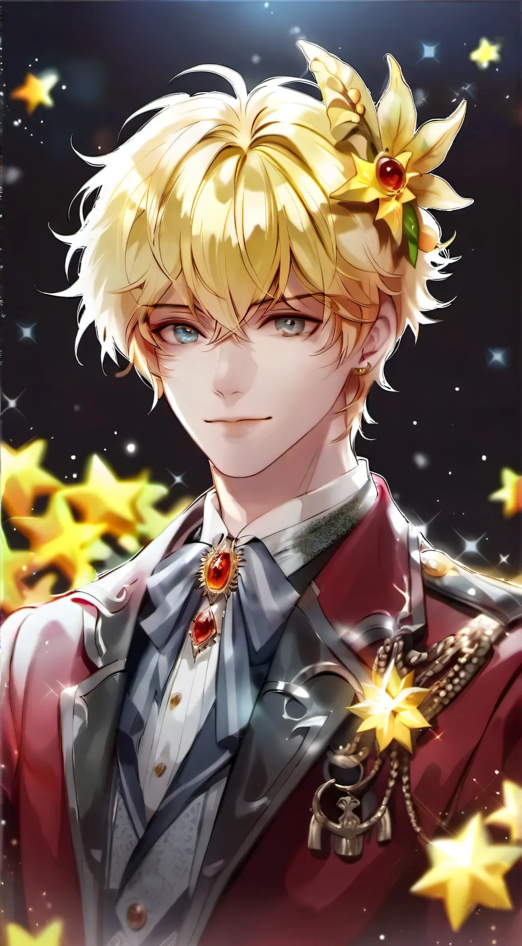 ai character: Curious light  background
