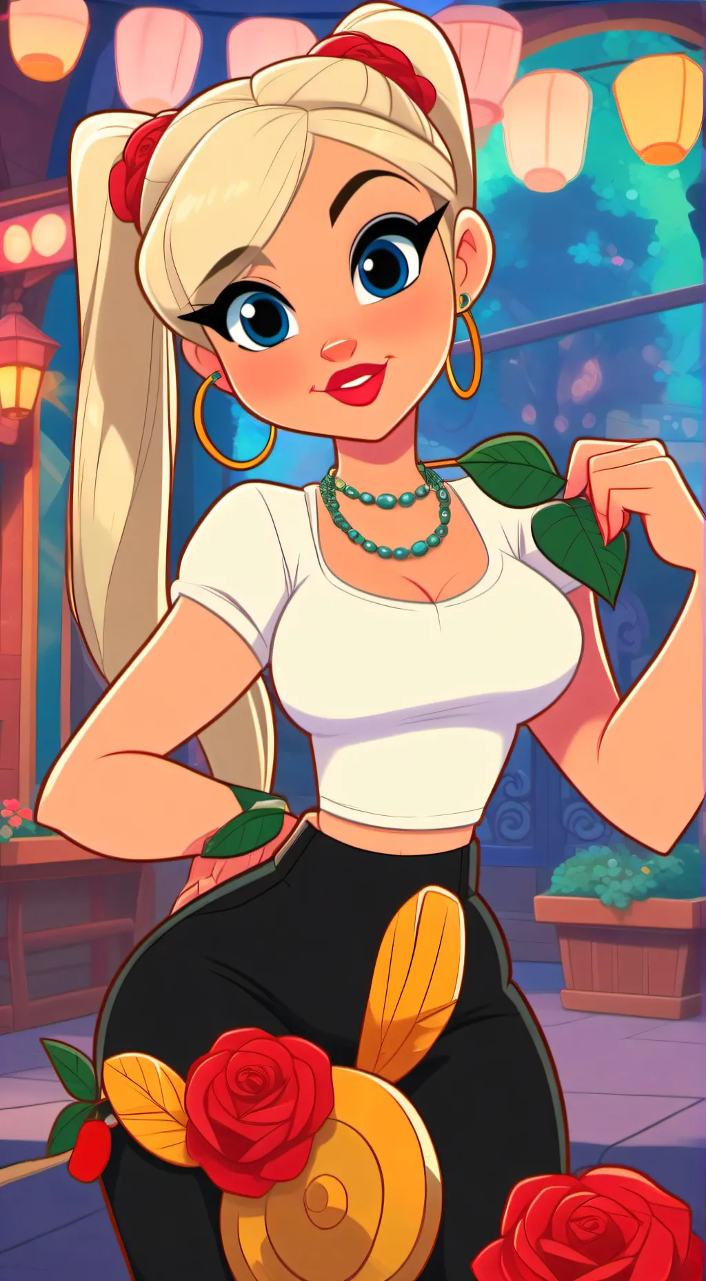 ai character: Candy background