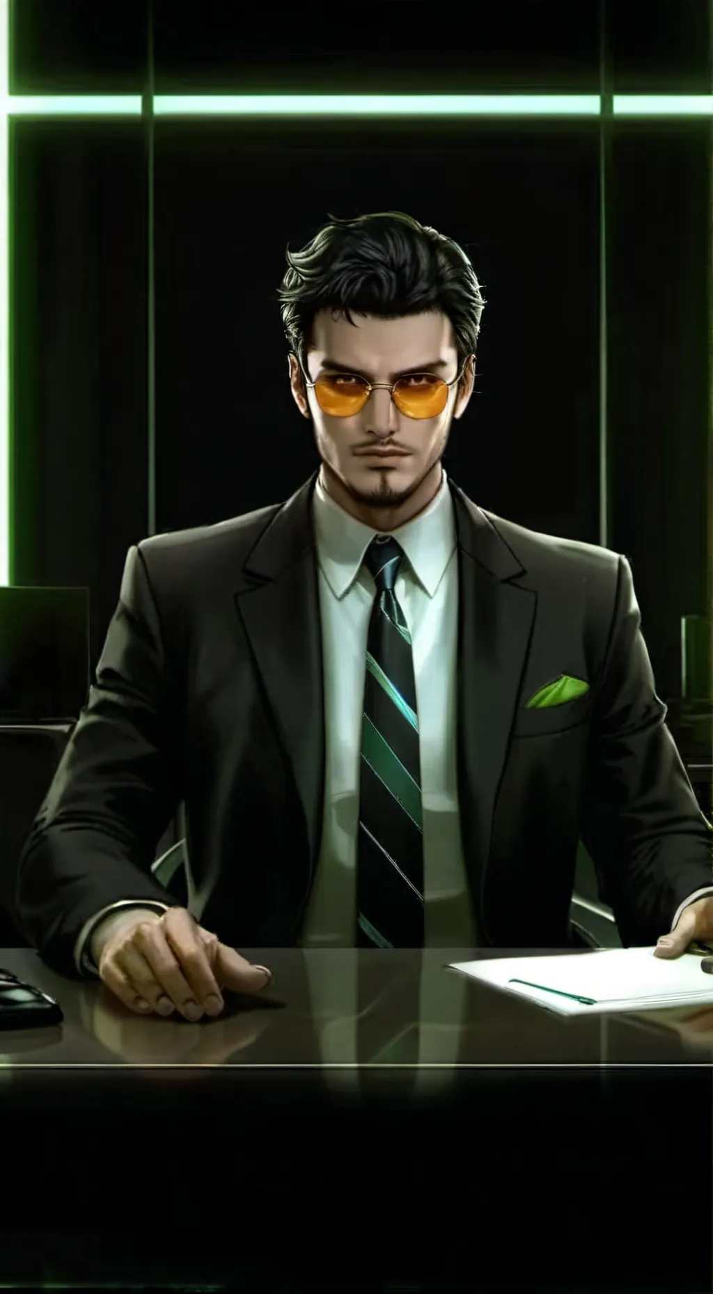 ai character: secret agent background