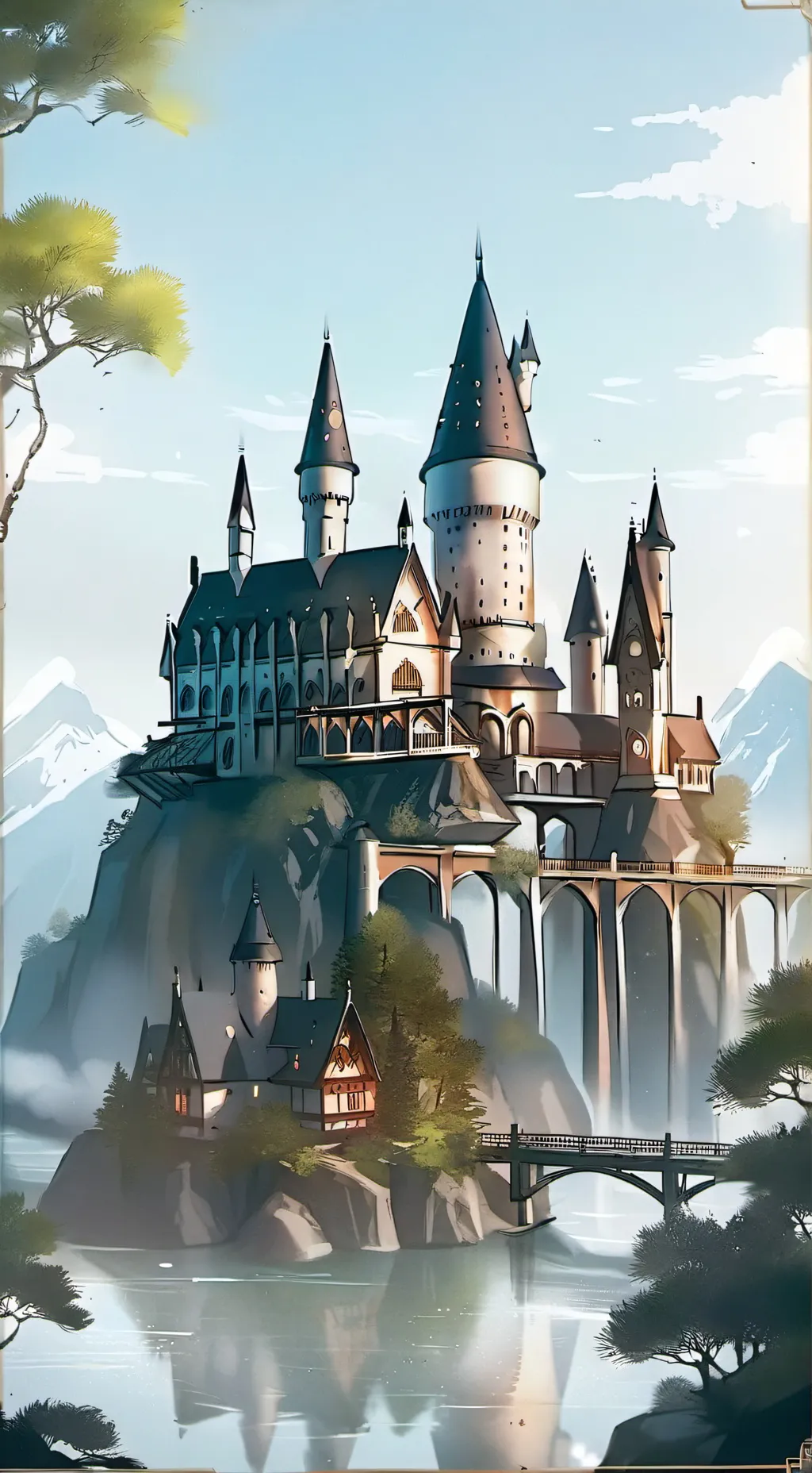 ai character: hogwarts background