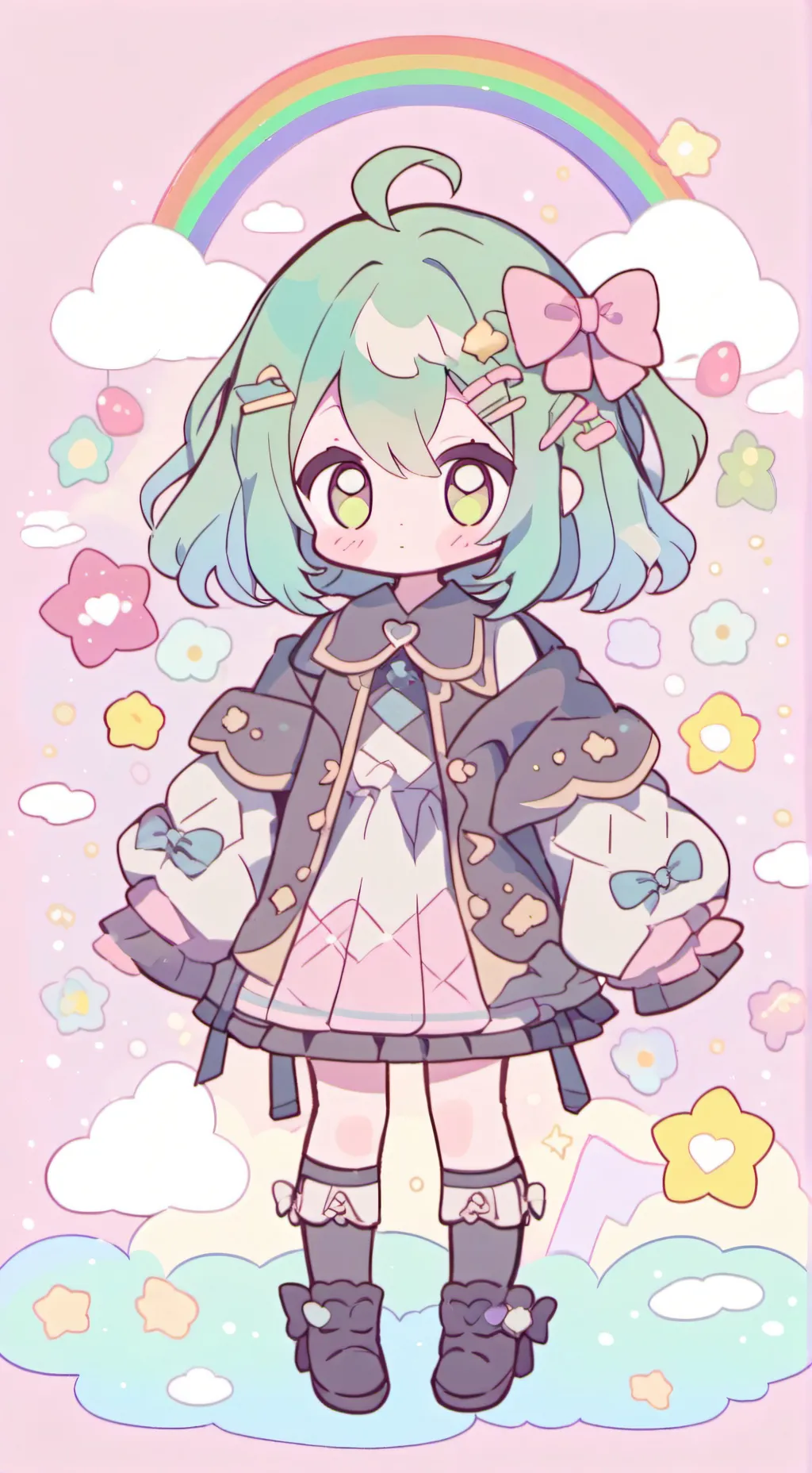 ai character: rose background